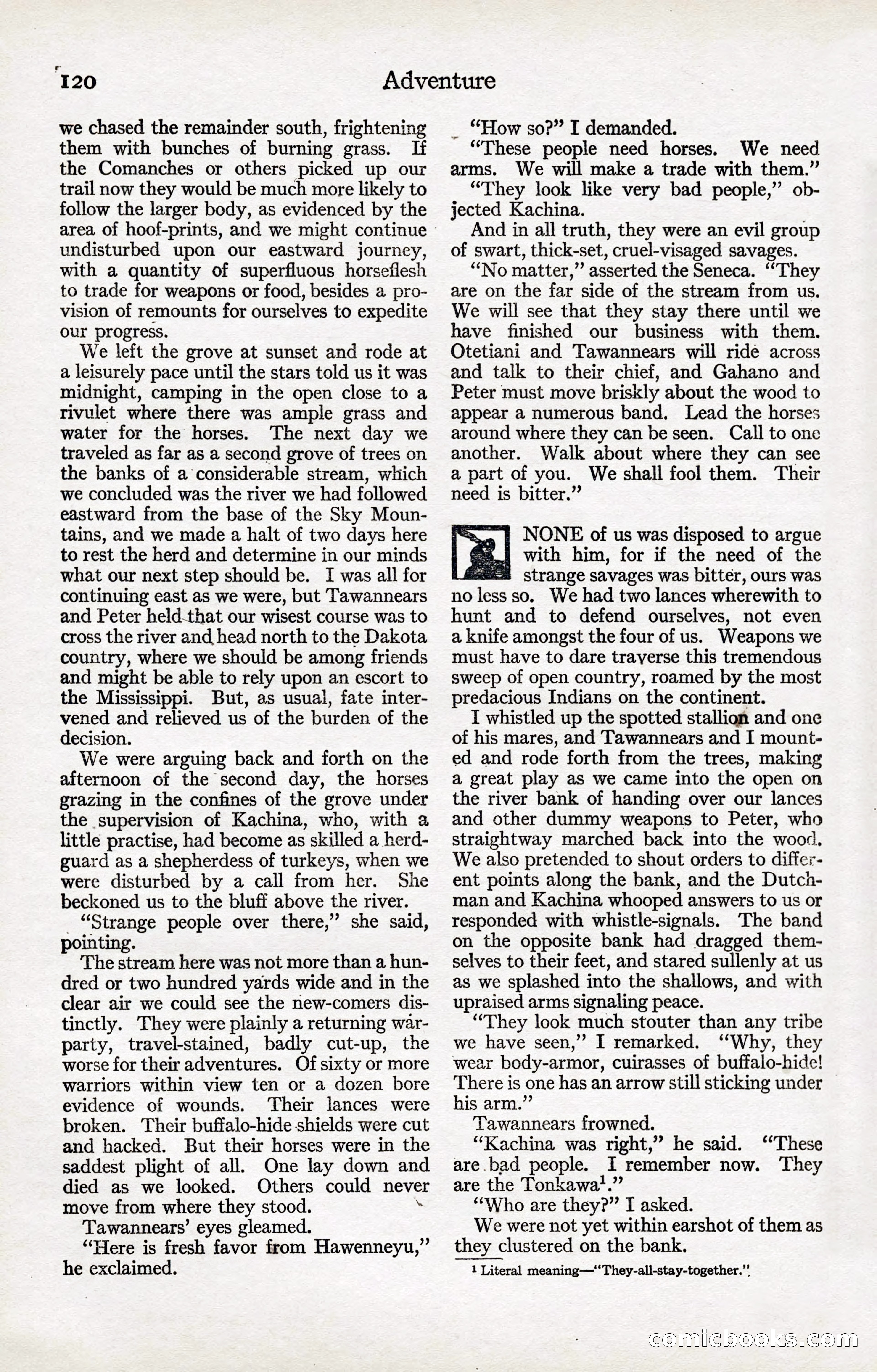 Adventure Magazine, January 20, 1923 — page 122 of 194