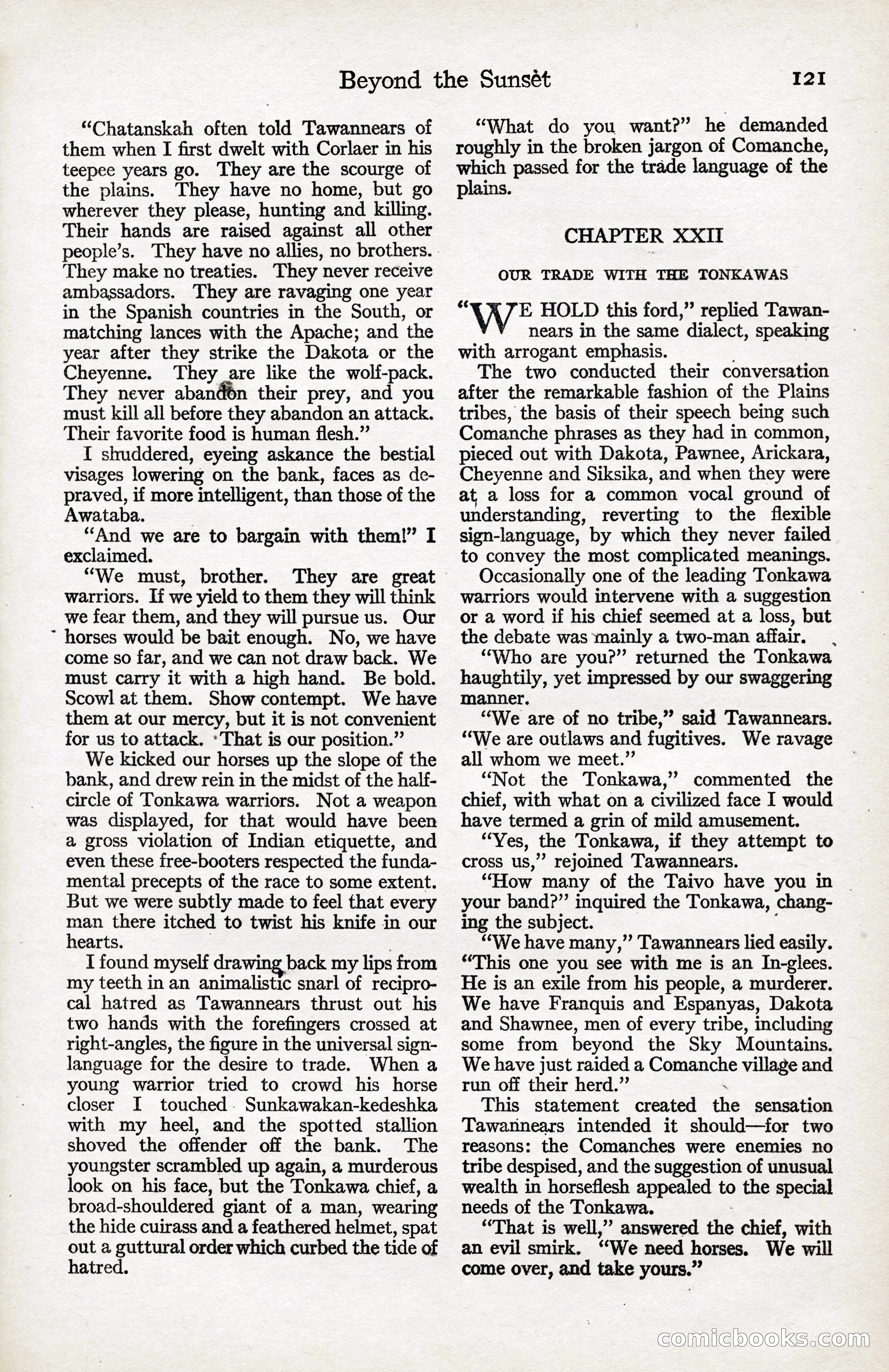 Adventure Magazine, January 20, 1923 — page 123 of 194