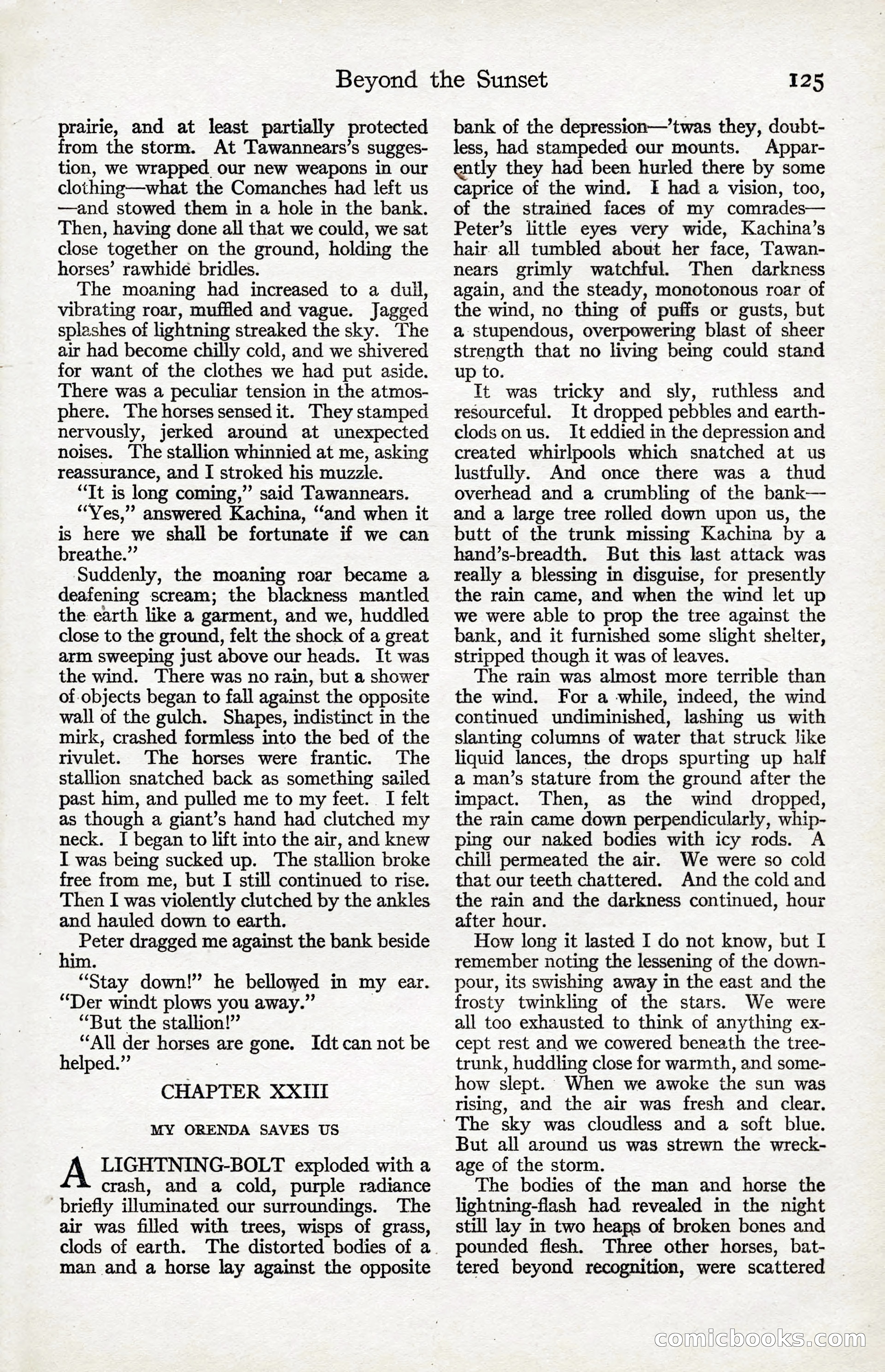 Adventure Magazine, January 20, 1923 — page 127 of 194