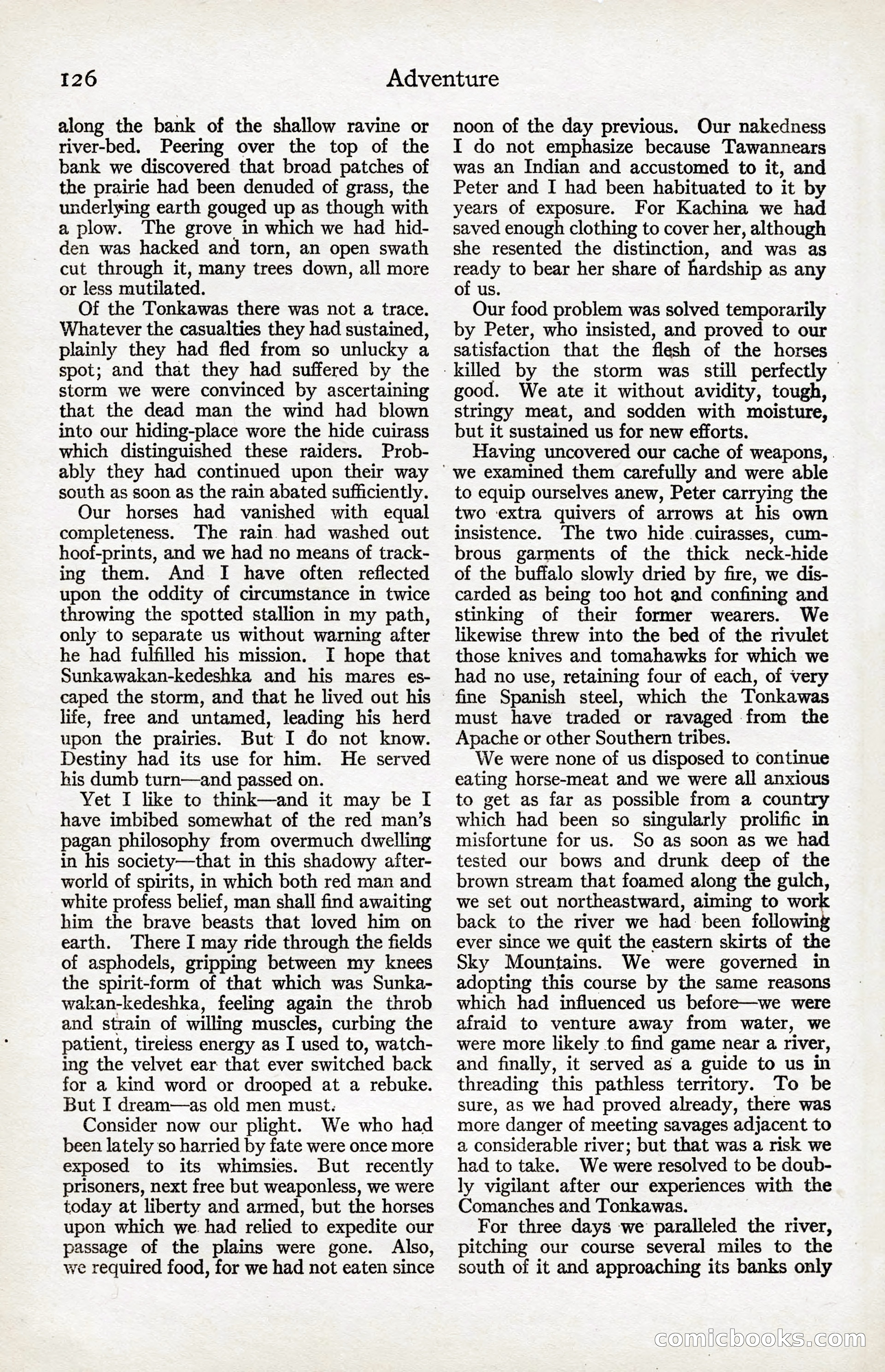 Adventure Magazine, January 20, 1923 — page 128 of 194