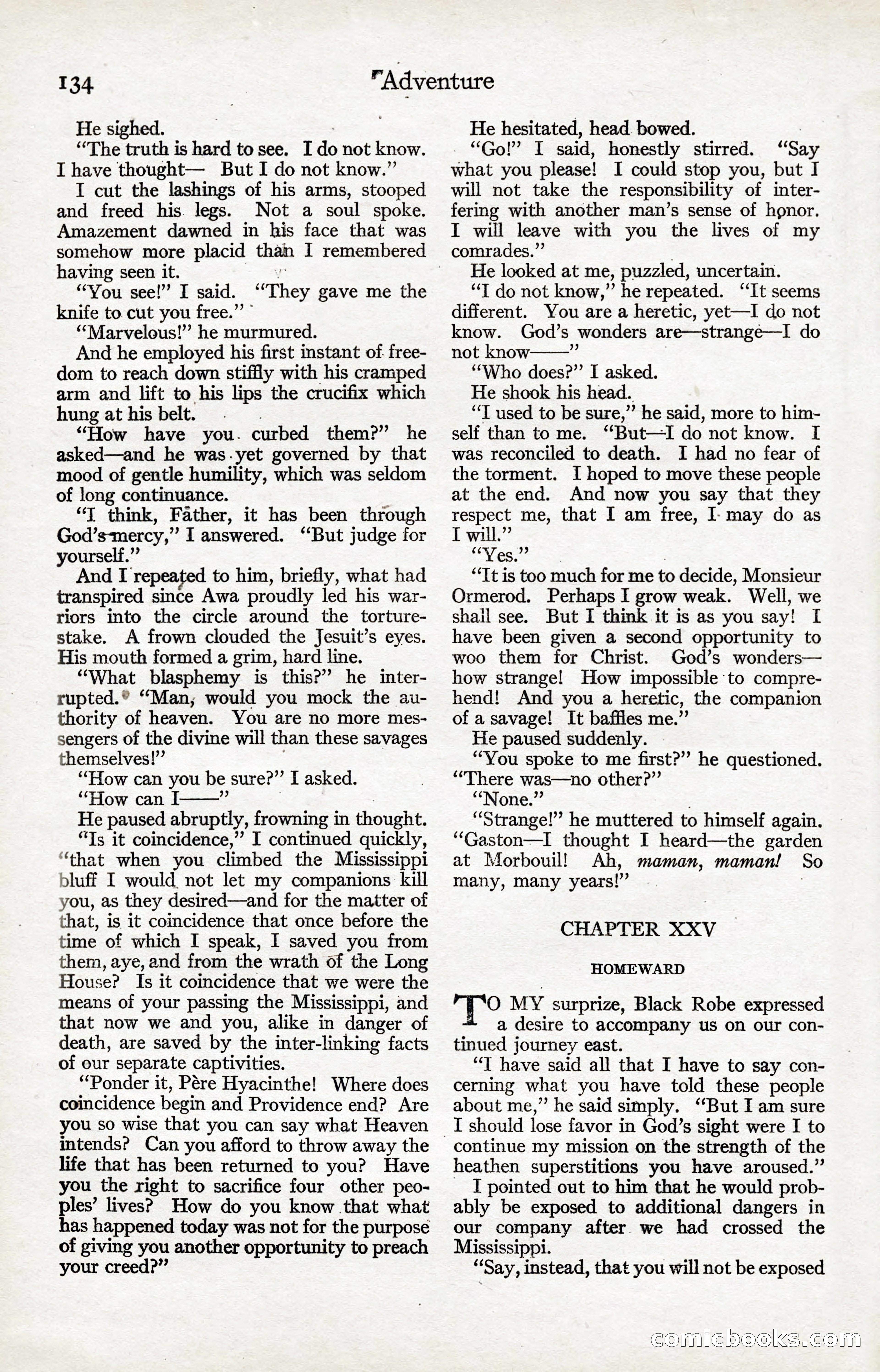Adventure Magazine, January 20, 1923 — page 136 of 194