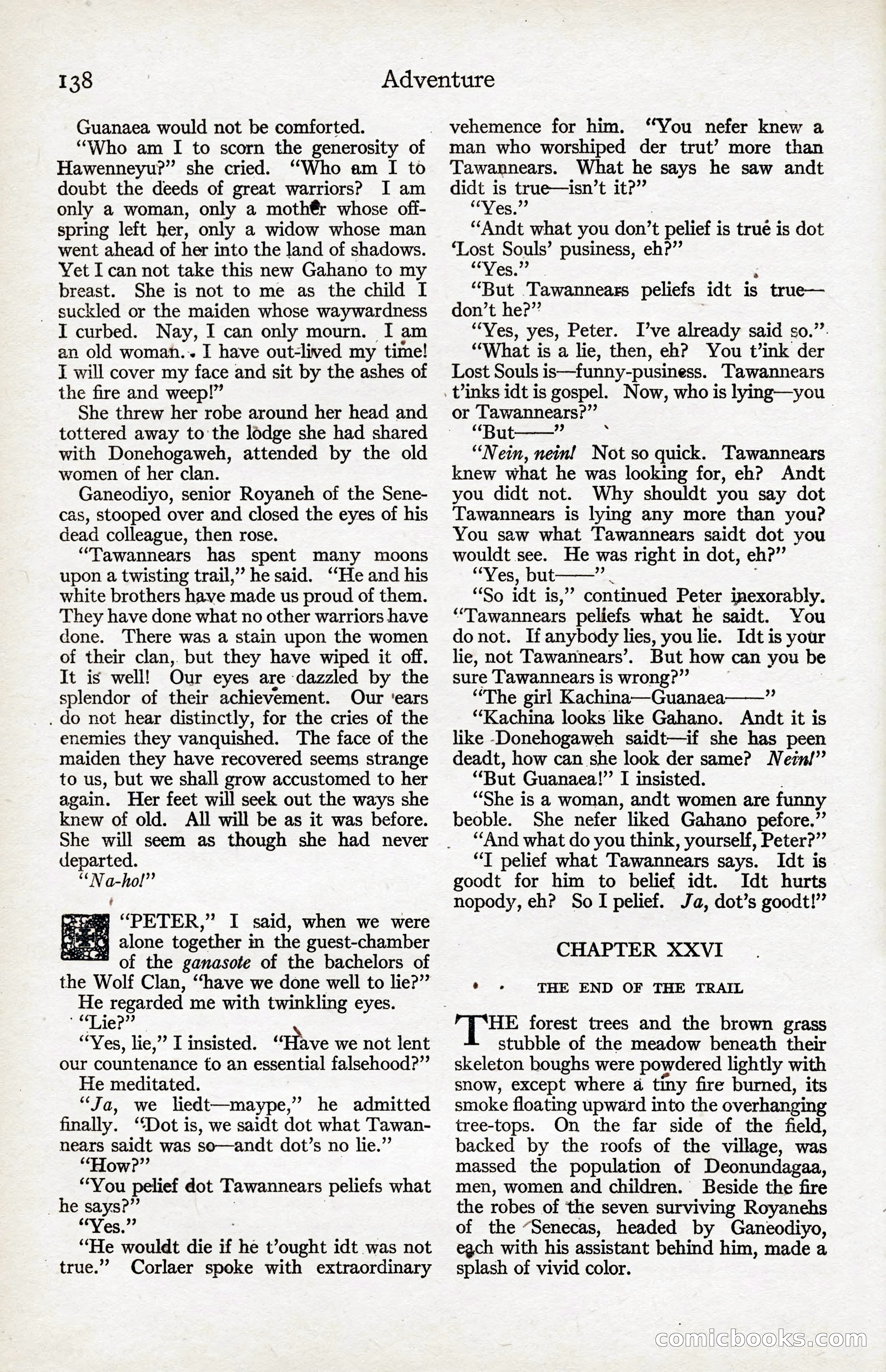 Adventure Magazine, January 20, 1923 — page 140 of 194