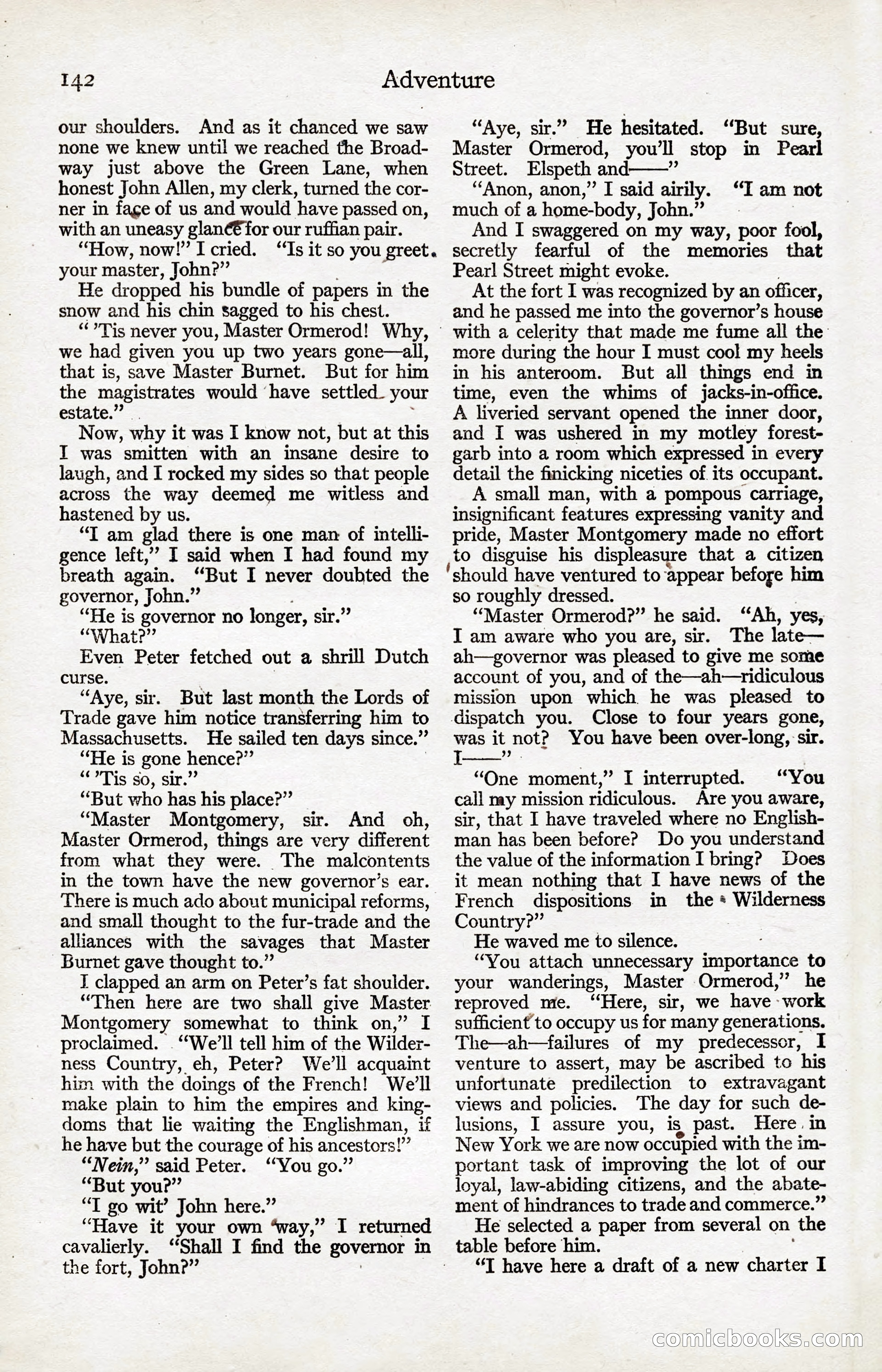 Adventure Magazine, January 20, 1923 — page 144 of 194