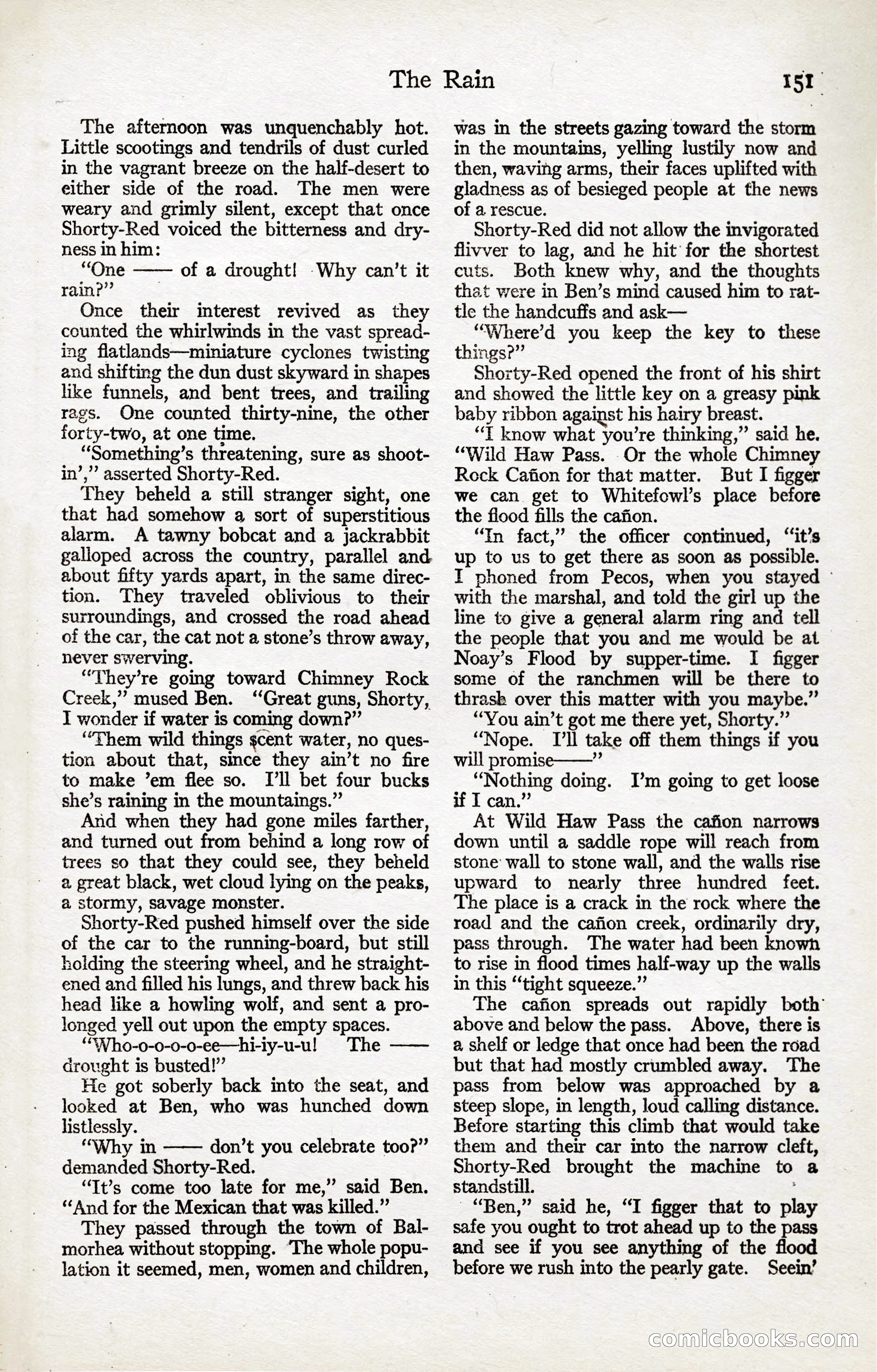 Adventure Magazine, January 20, 1923 — page 153 of 194