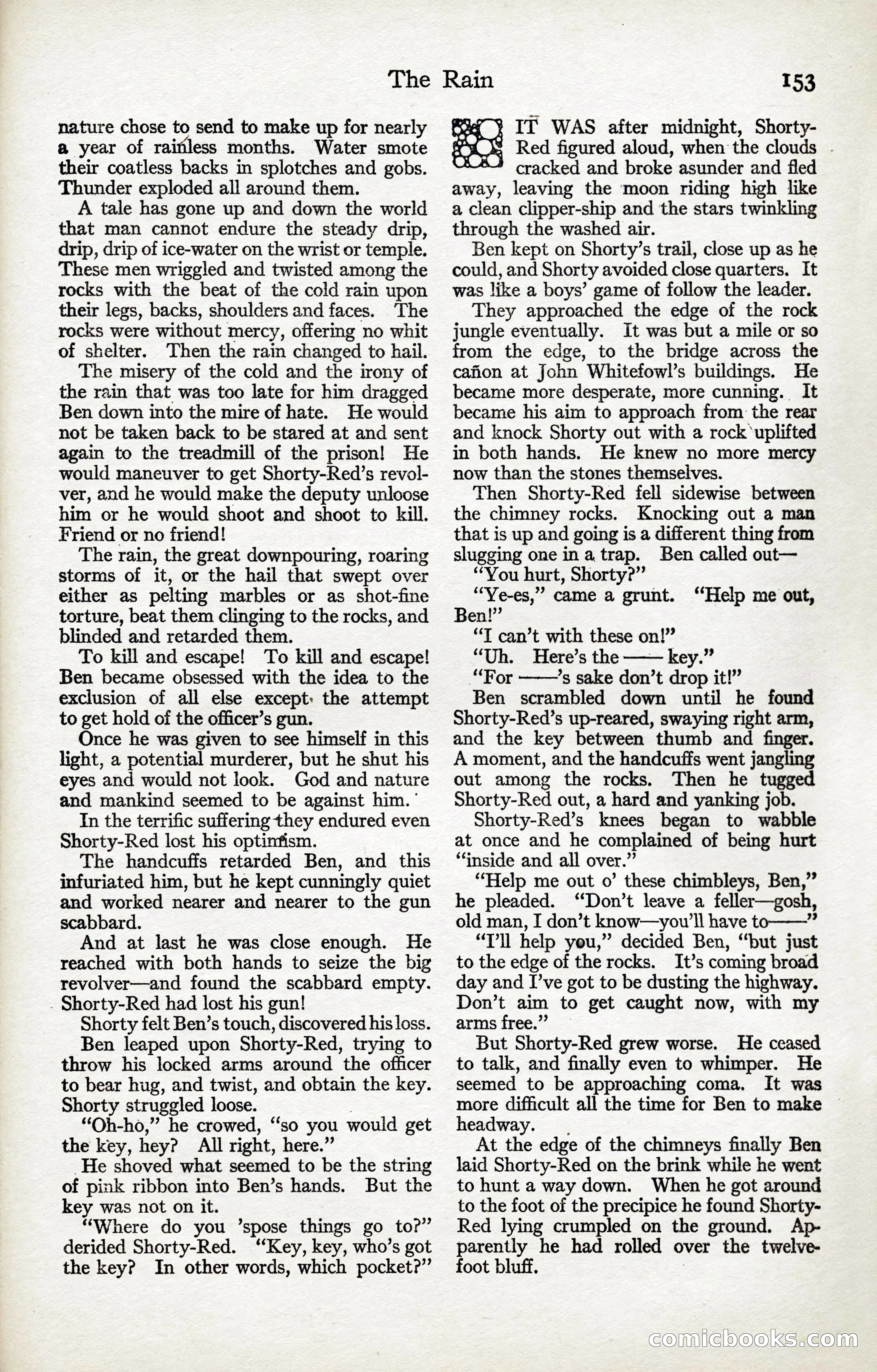 Adventure Magazine, January 20, 1923 — page 155 of 194