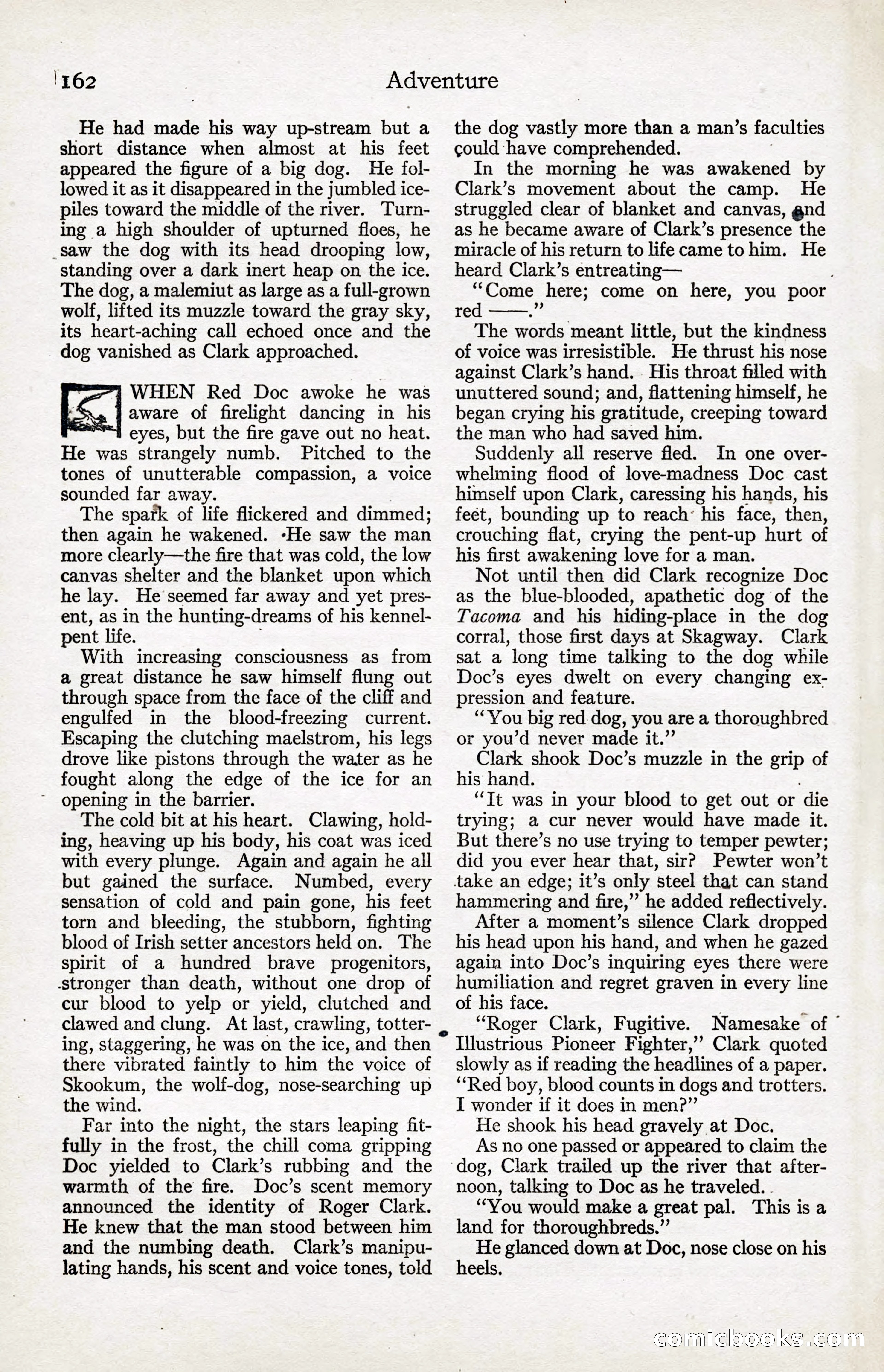 Adventure Magazine, January 20, 1923 — page 164 of 194