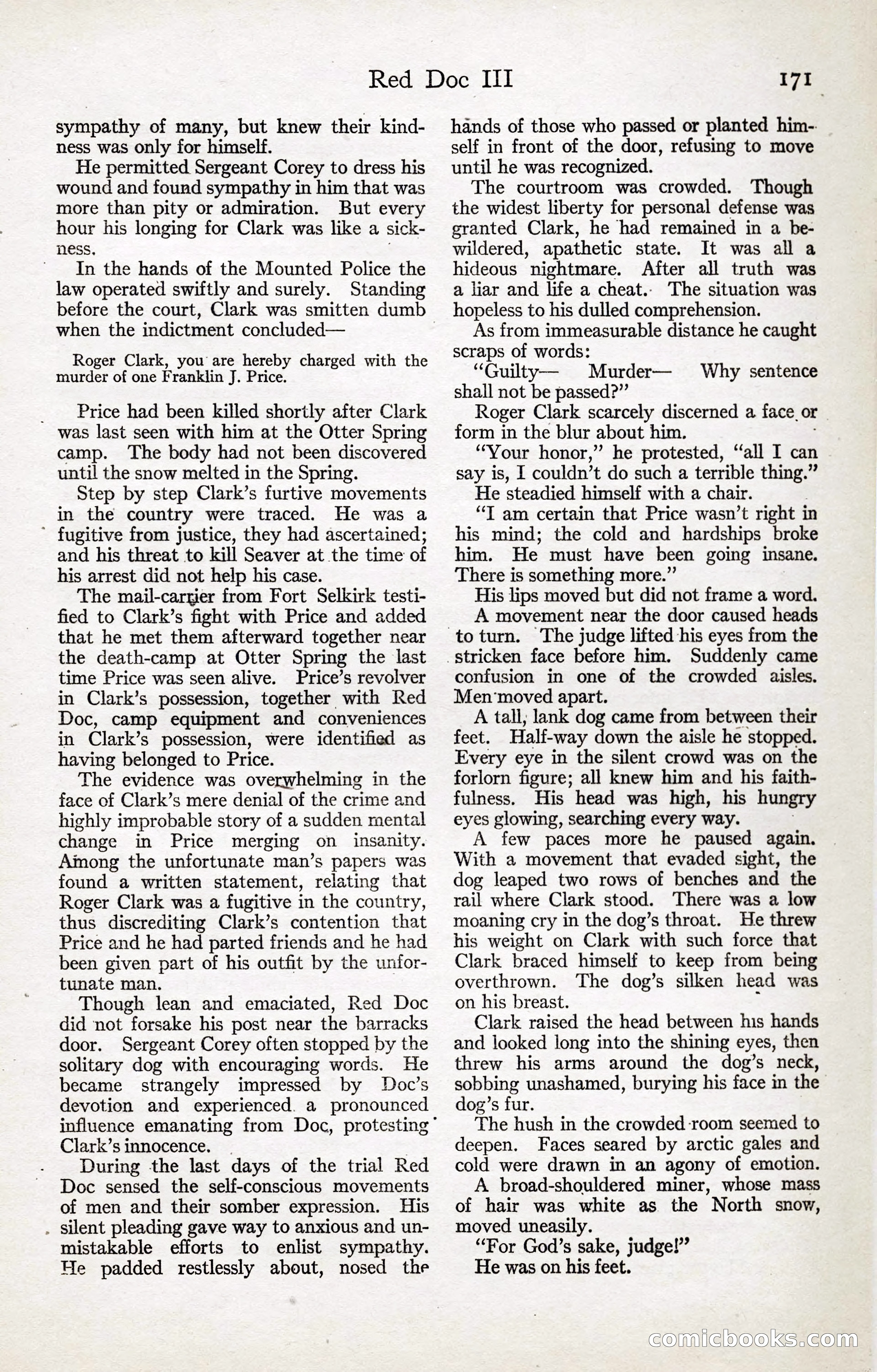 Adventure Magazine, January 20, 1923 — page 173 of 194