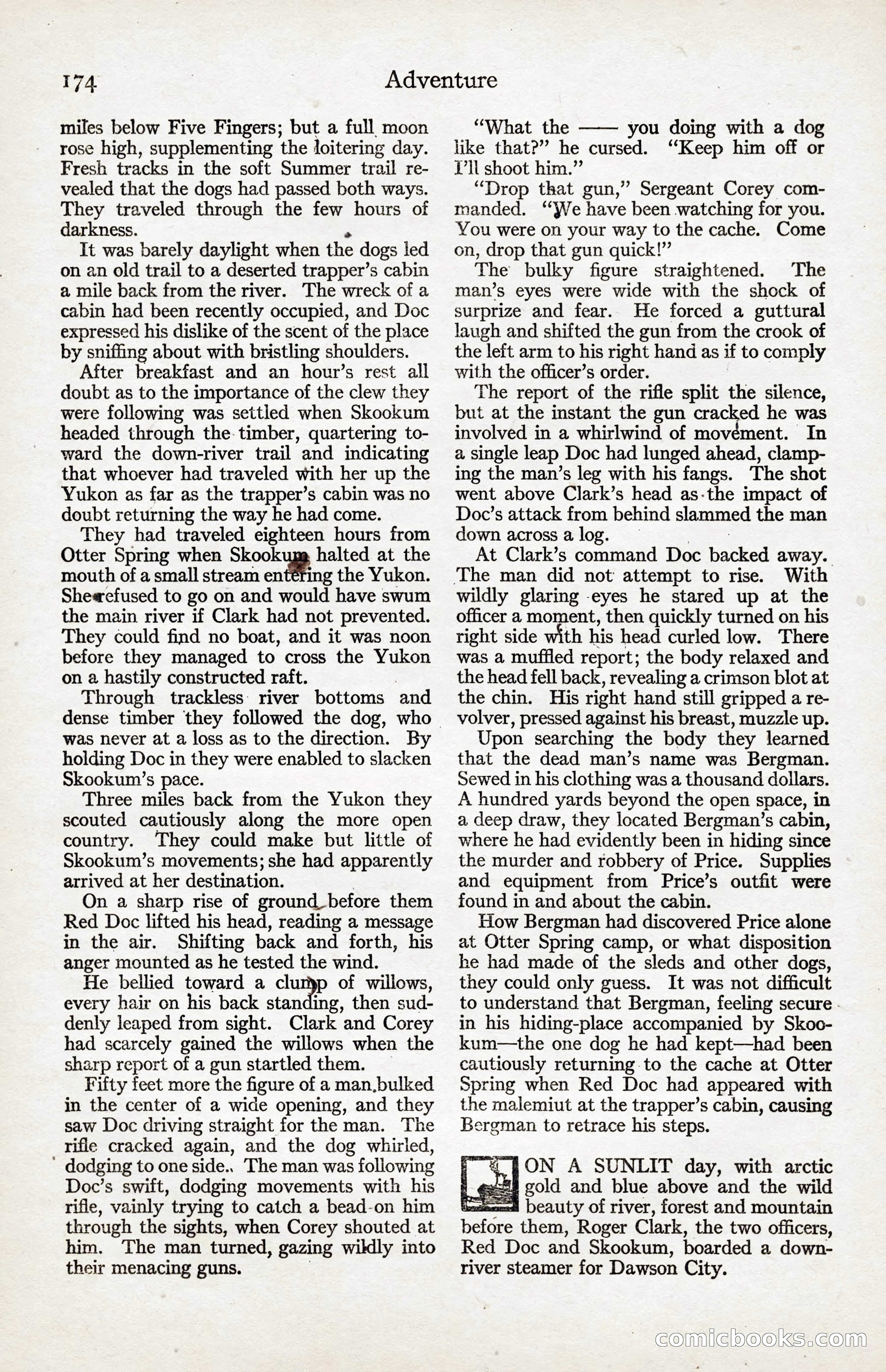 Adventure Magazine, January 20, 1923 — page 176 of 194