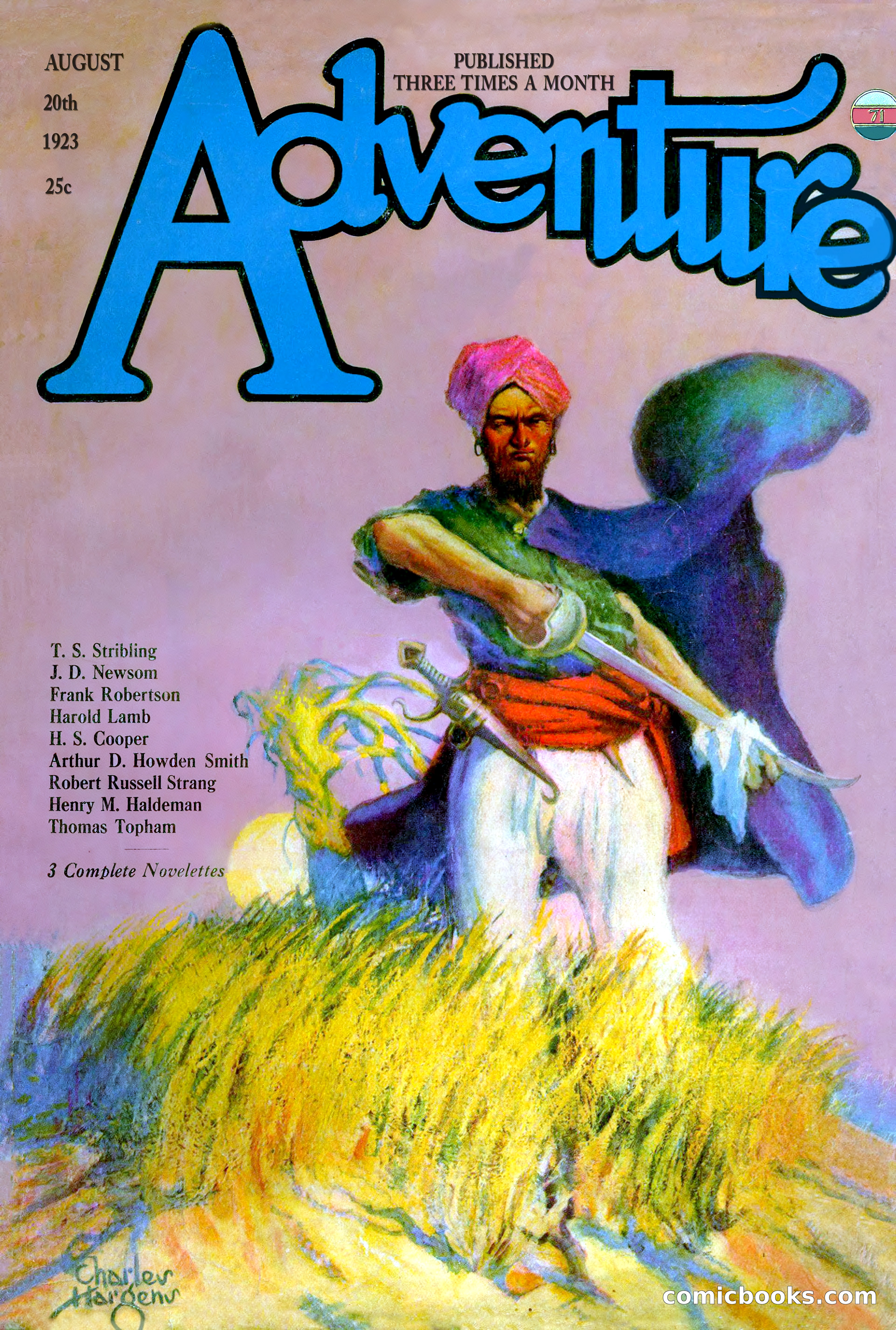 Adventure Magazine, August 20, 1923
