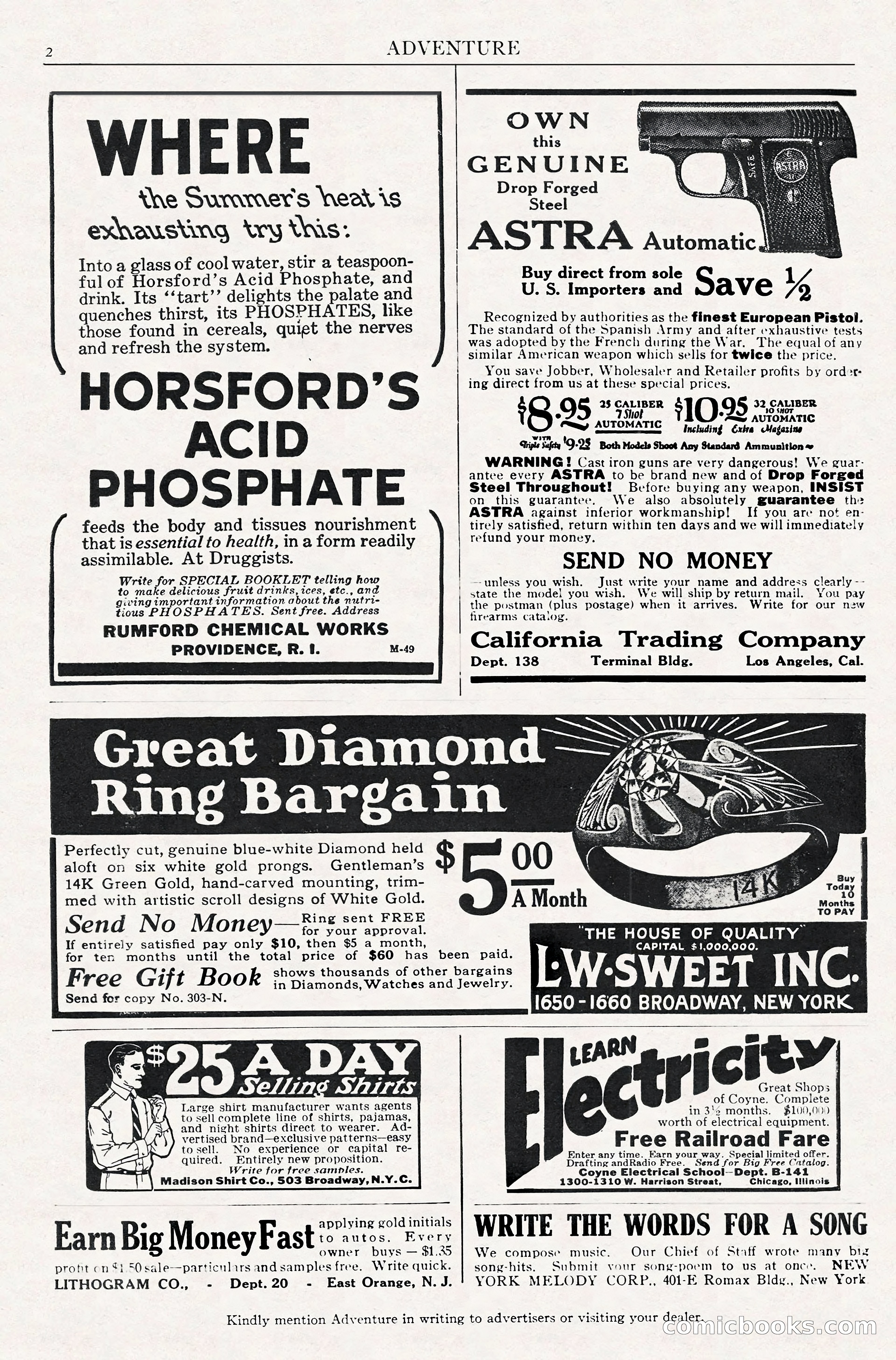 Adventure Magazine, August 20, 1923 — page 4 of 200