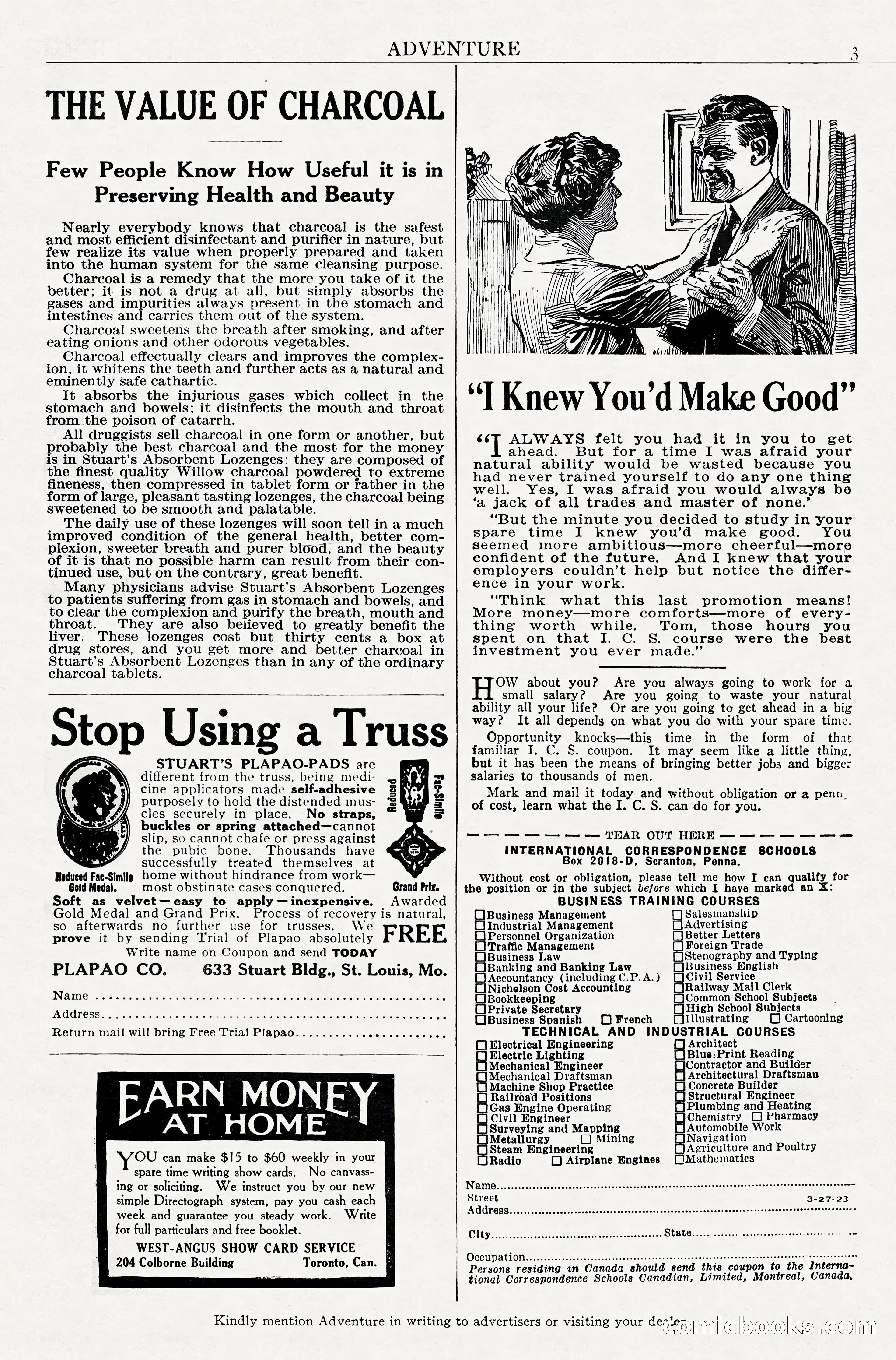 Adventure Magazine, August 20, 1923 — page 5 of 200