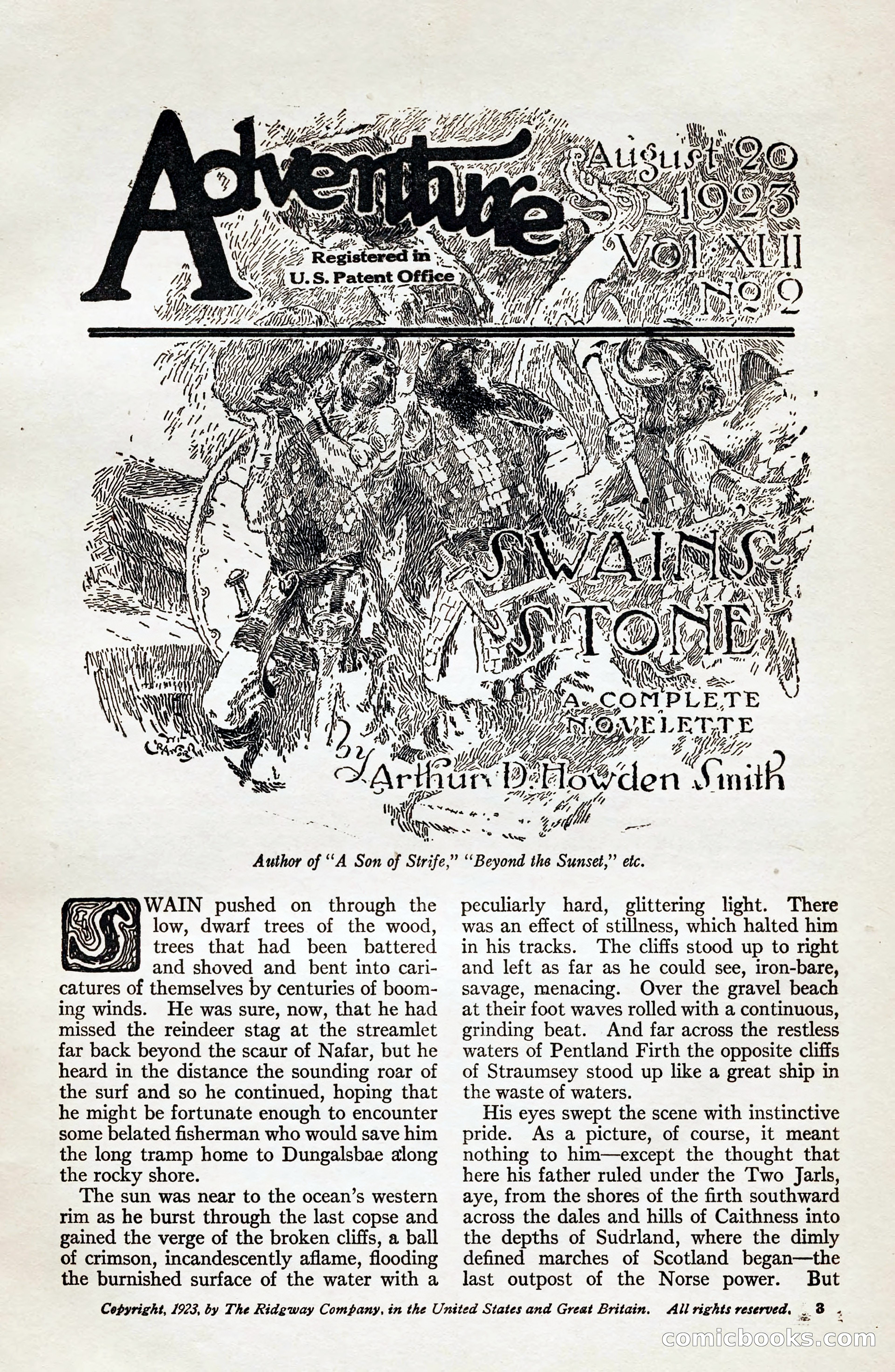 Adventure Magazine, August 20, 1923 — page 9 of 200