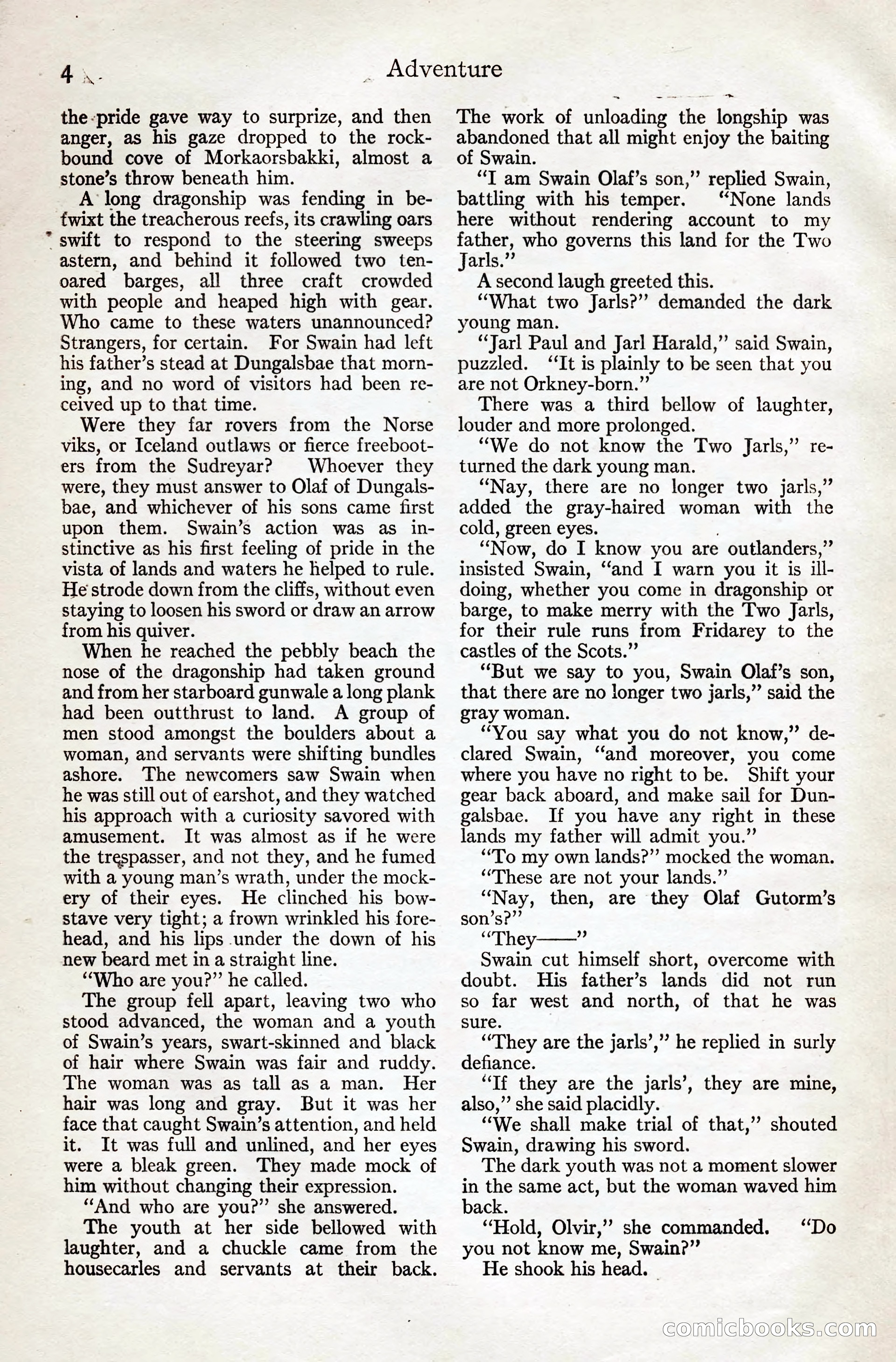 Adventure Magazine, August 20, 1923 — page 10 of 200