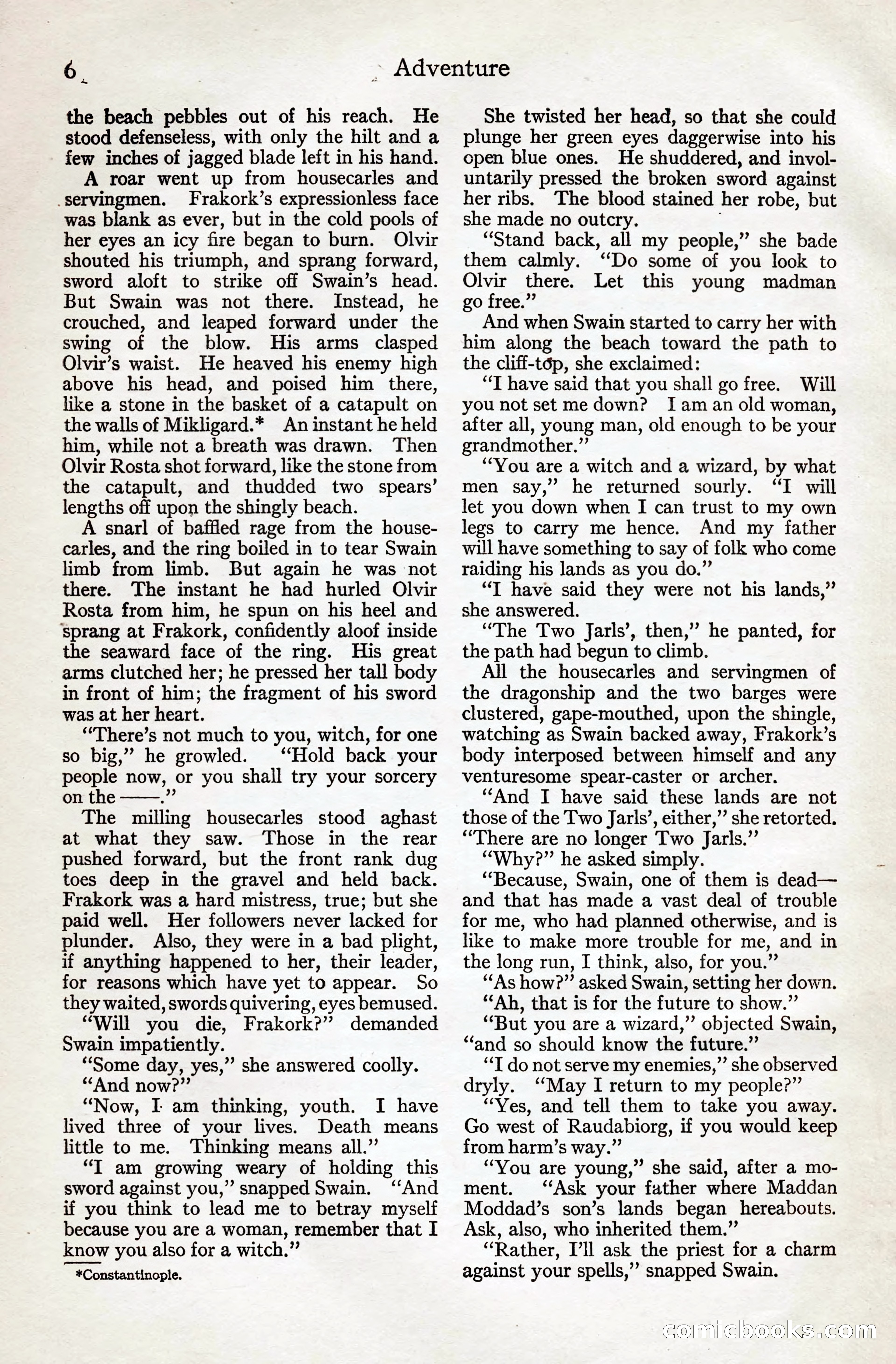 Adventure Magazine, August 20, 1923 — page 12 of 200