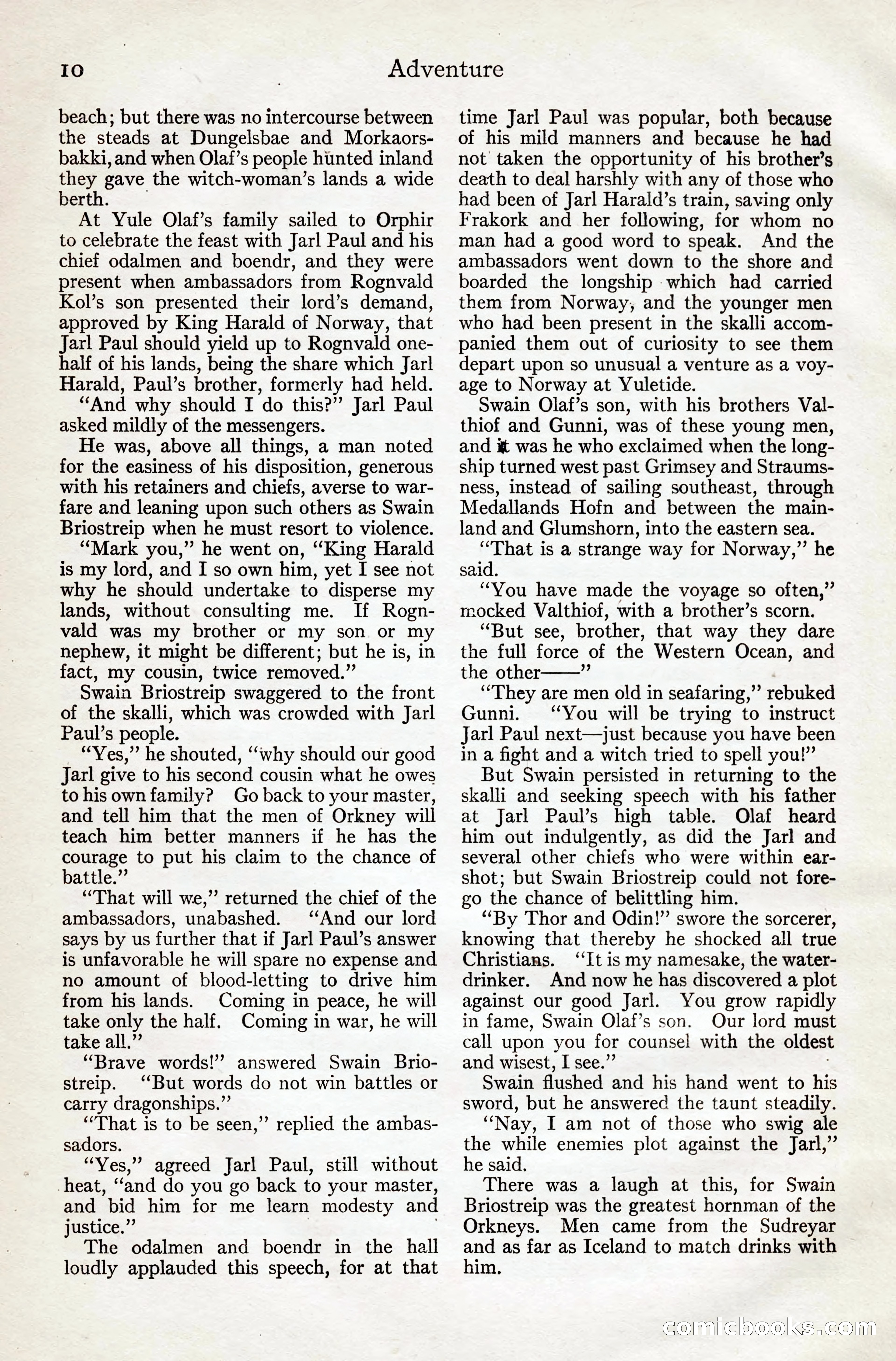 Adventure Magazine, August 20, 1923 — page 16 of 200