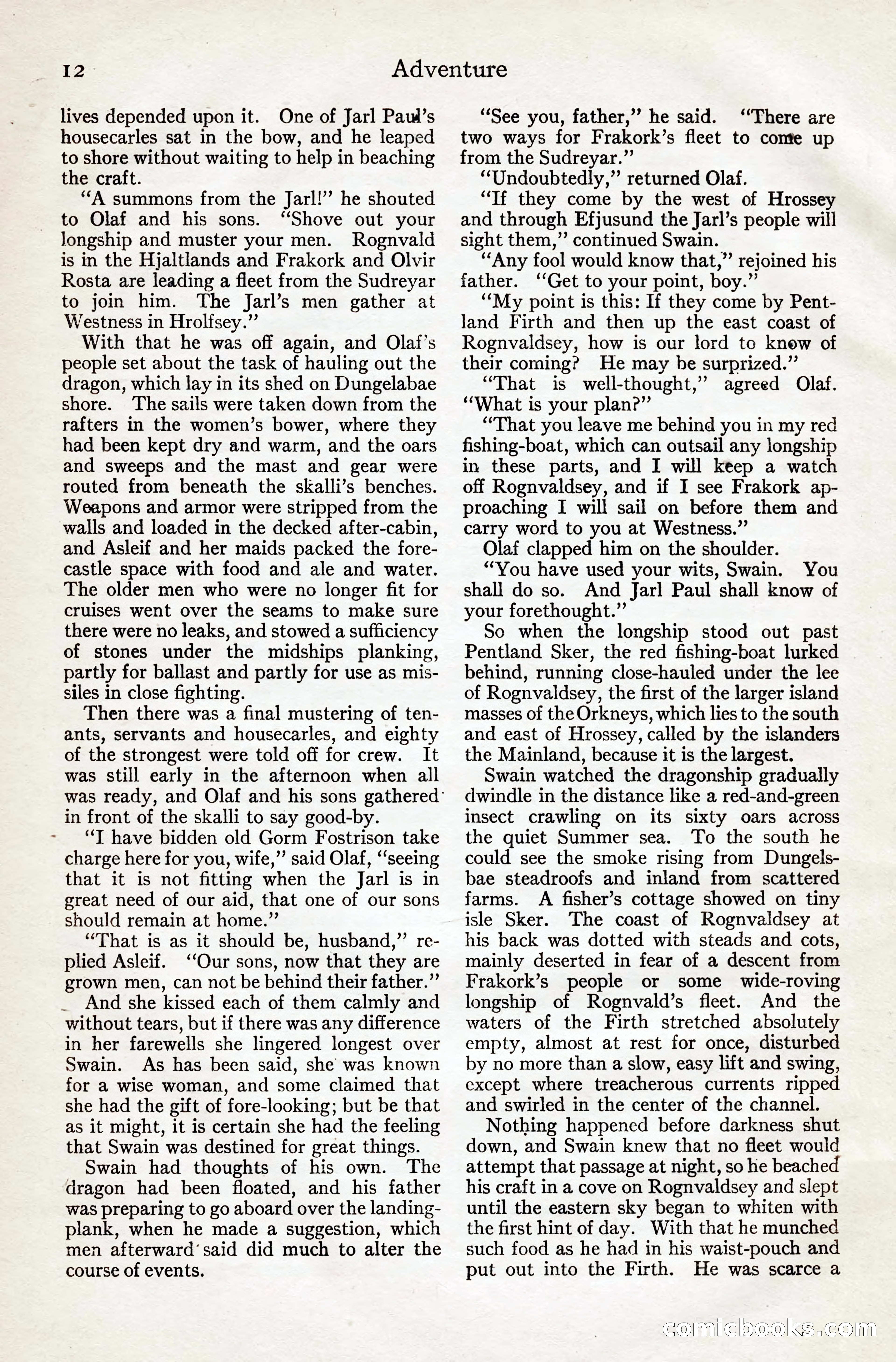 Adventure Magazine, August 20, 1923 — page 18 of 200
