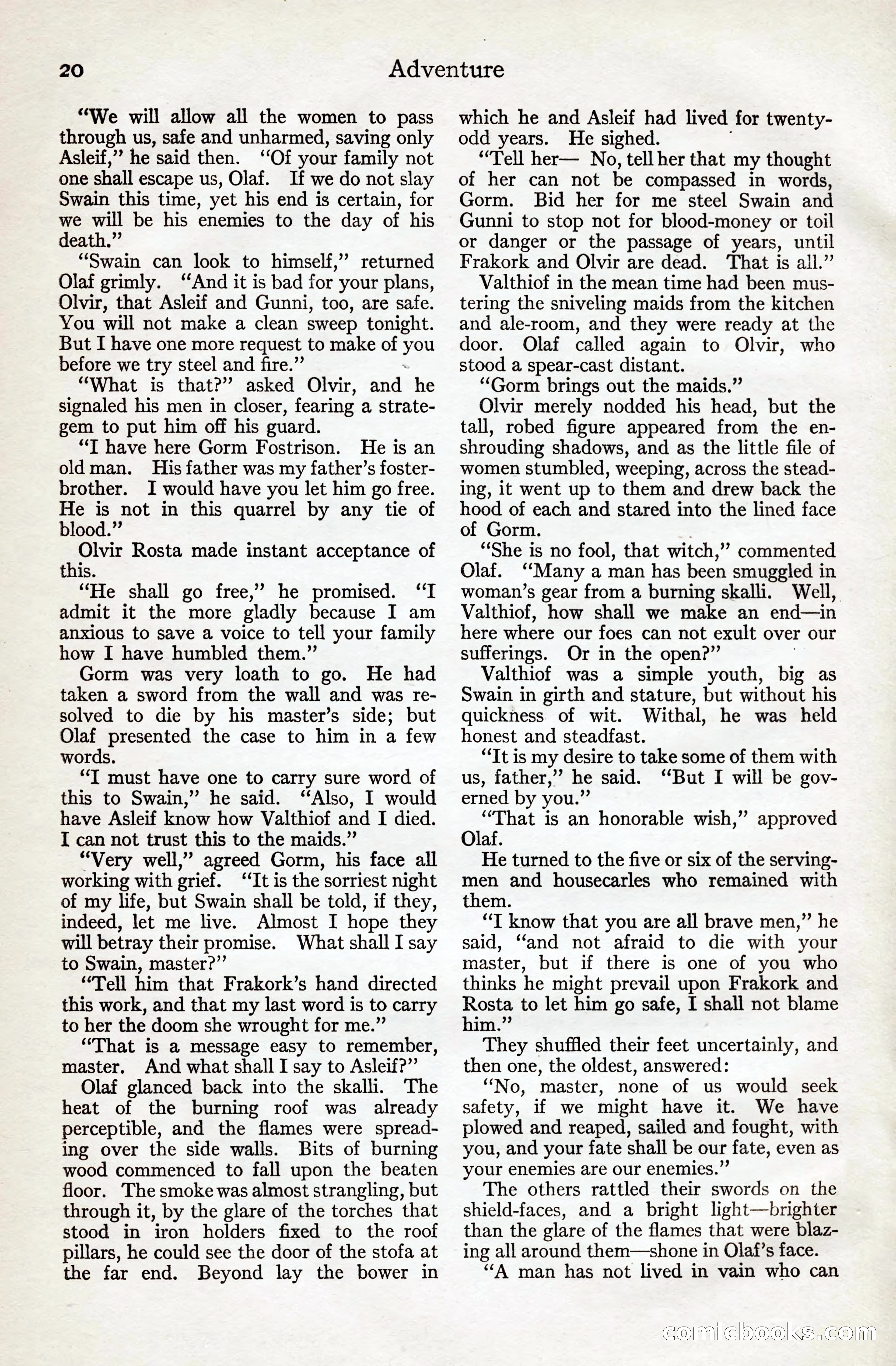 Adventure Magazine, August 20, 1923 — page 26 of 200