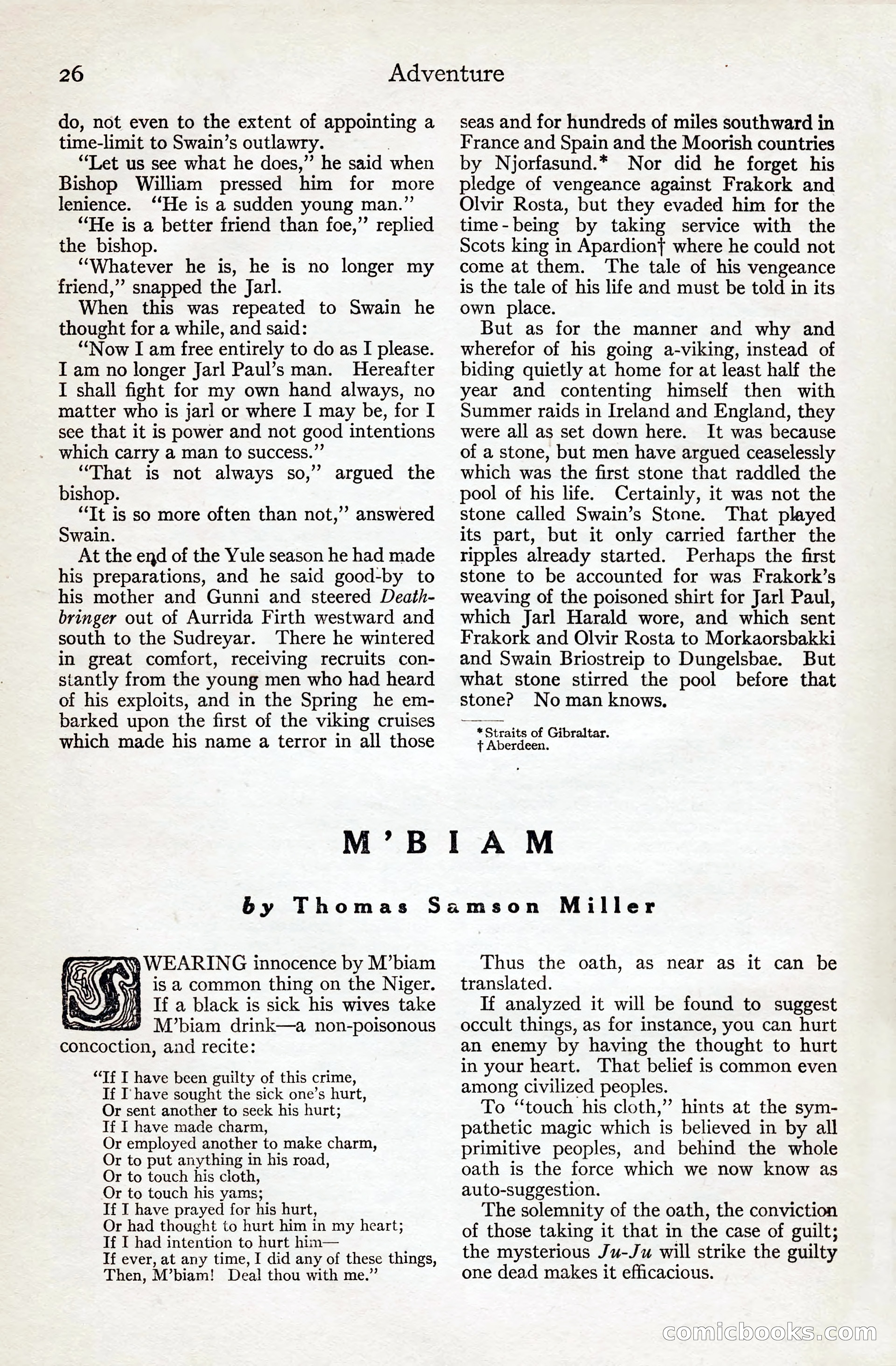 Adventure Magazine, August 20, 1923 — page 32 of 200