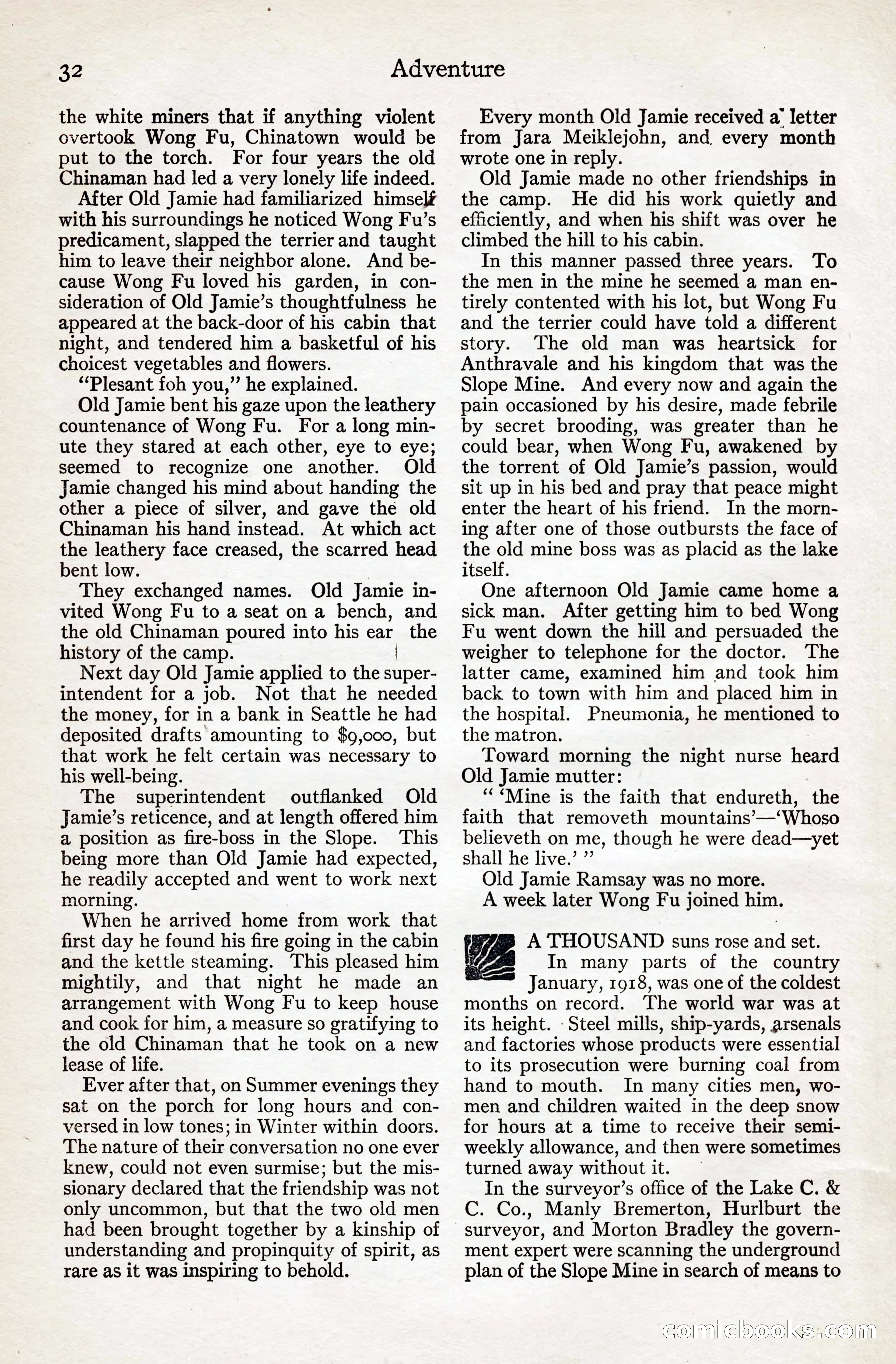 Adventure Magazine, August 20, 1923 — page 38 of 200