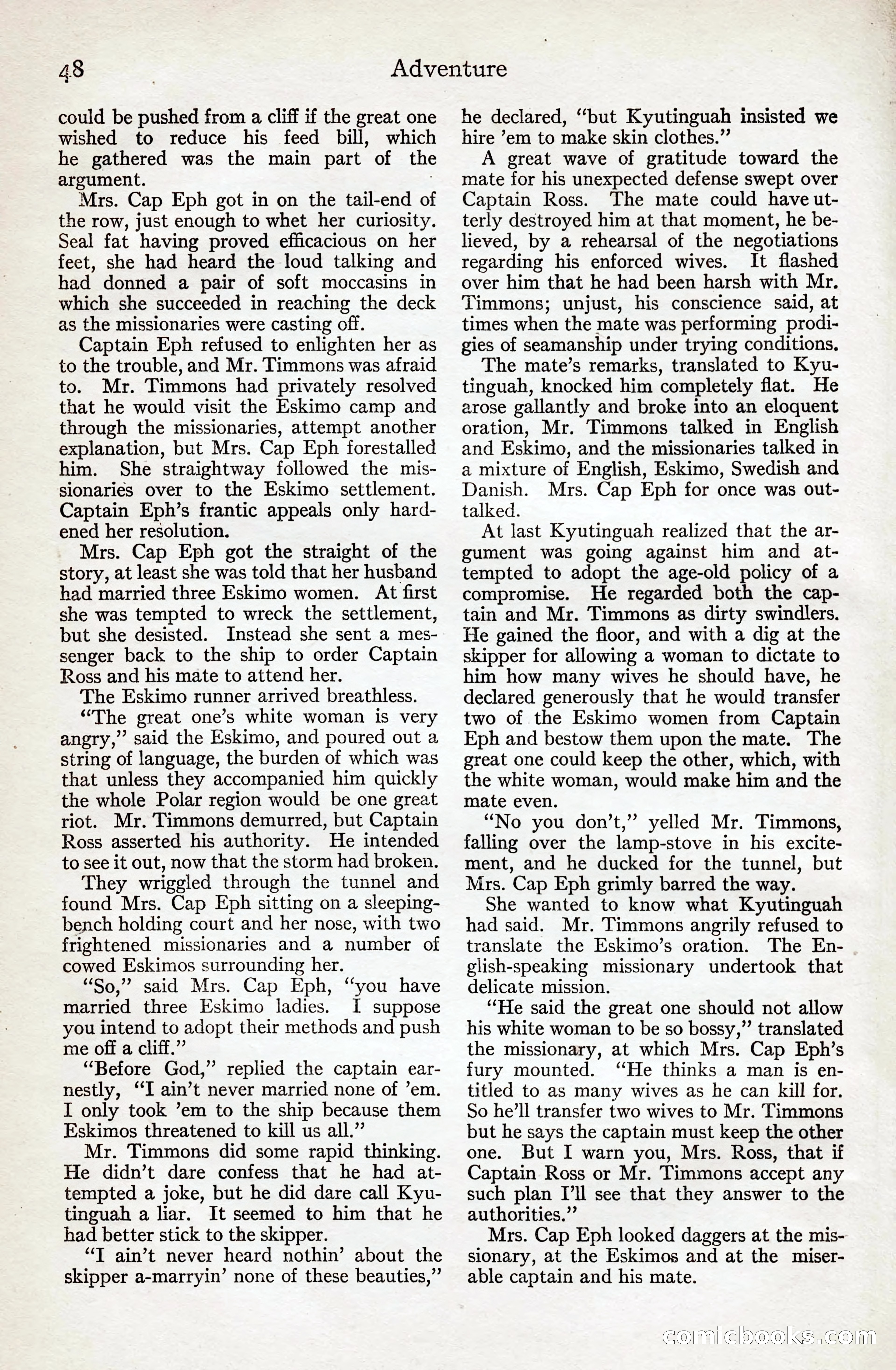 Adventure Magazine, August 20, 1923 — page 54 of 200