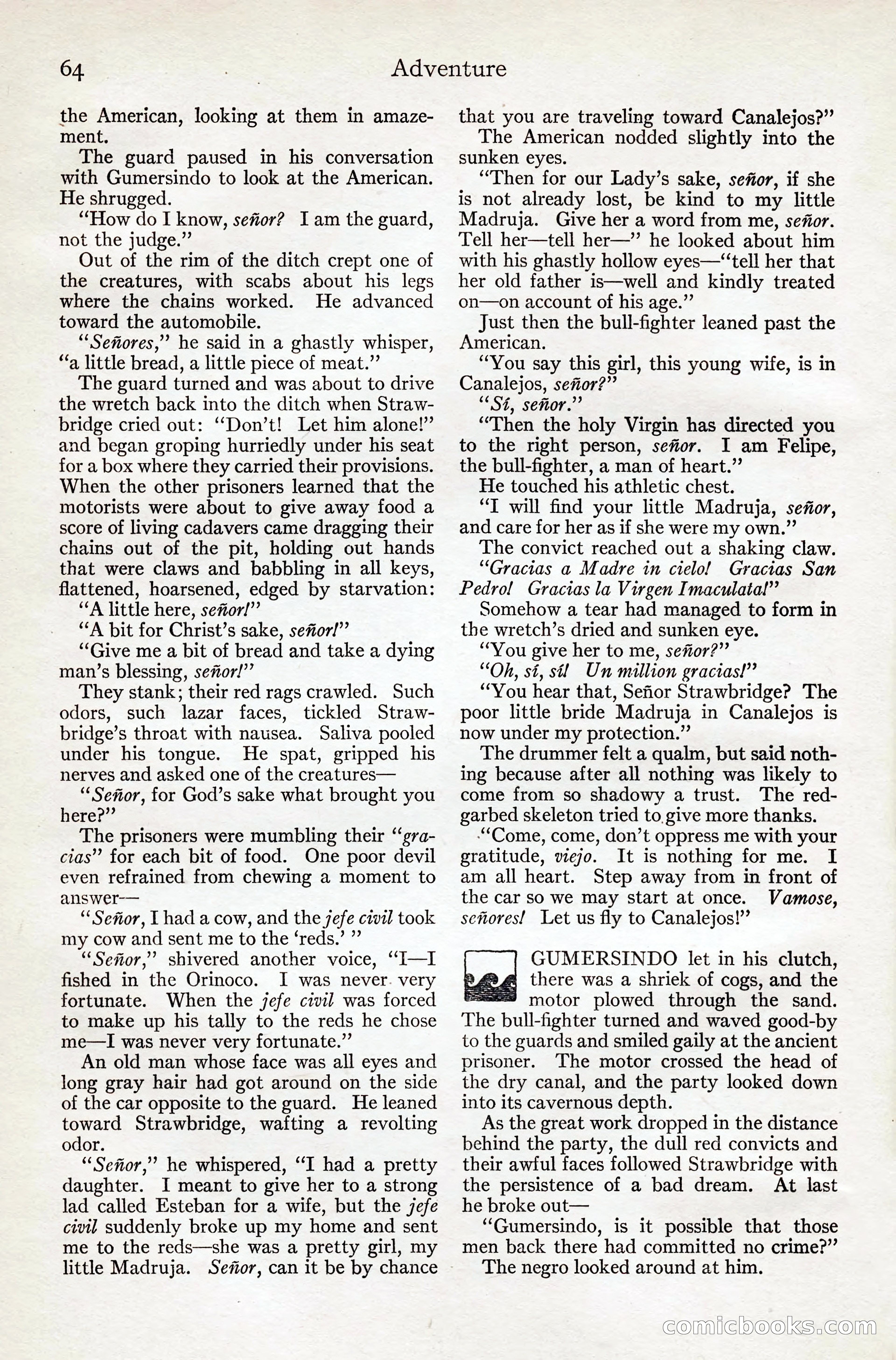 Adventure Magazine, August 20, 1923 — page 70 of 200