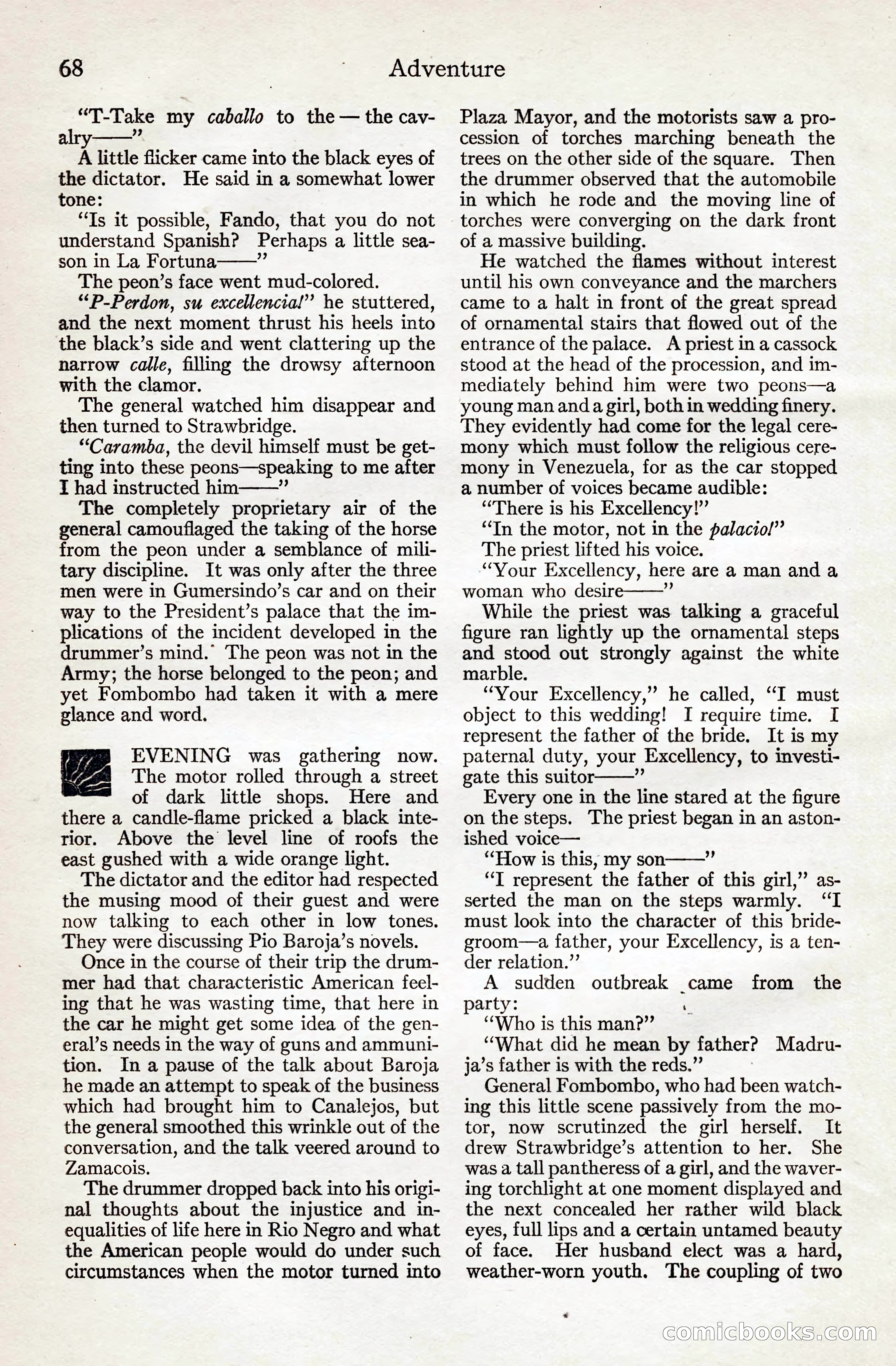 Adventure Magazine, August 20, 1923 — page 74 of 200