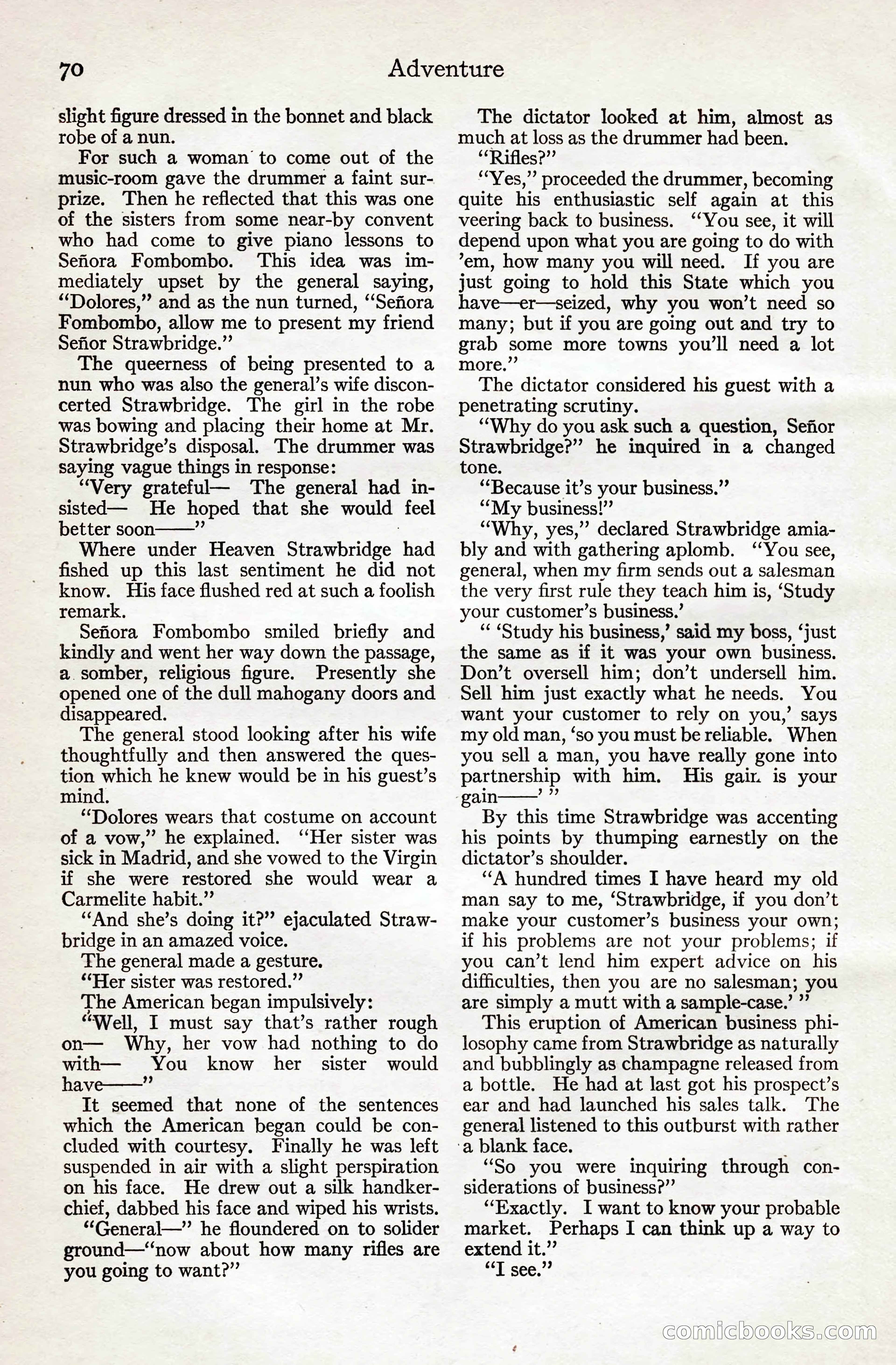 Adventure Magazine, August 20, 1923 — page 76 of 200