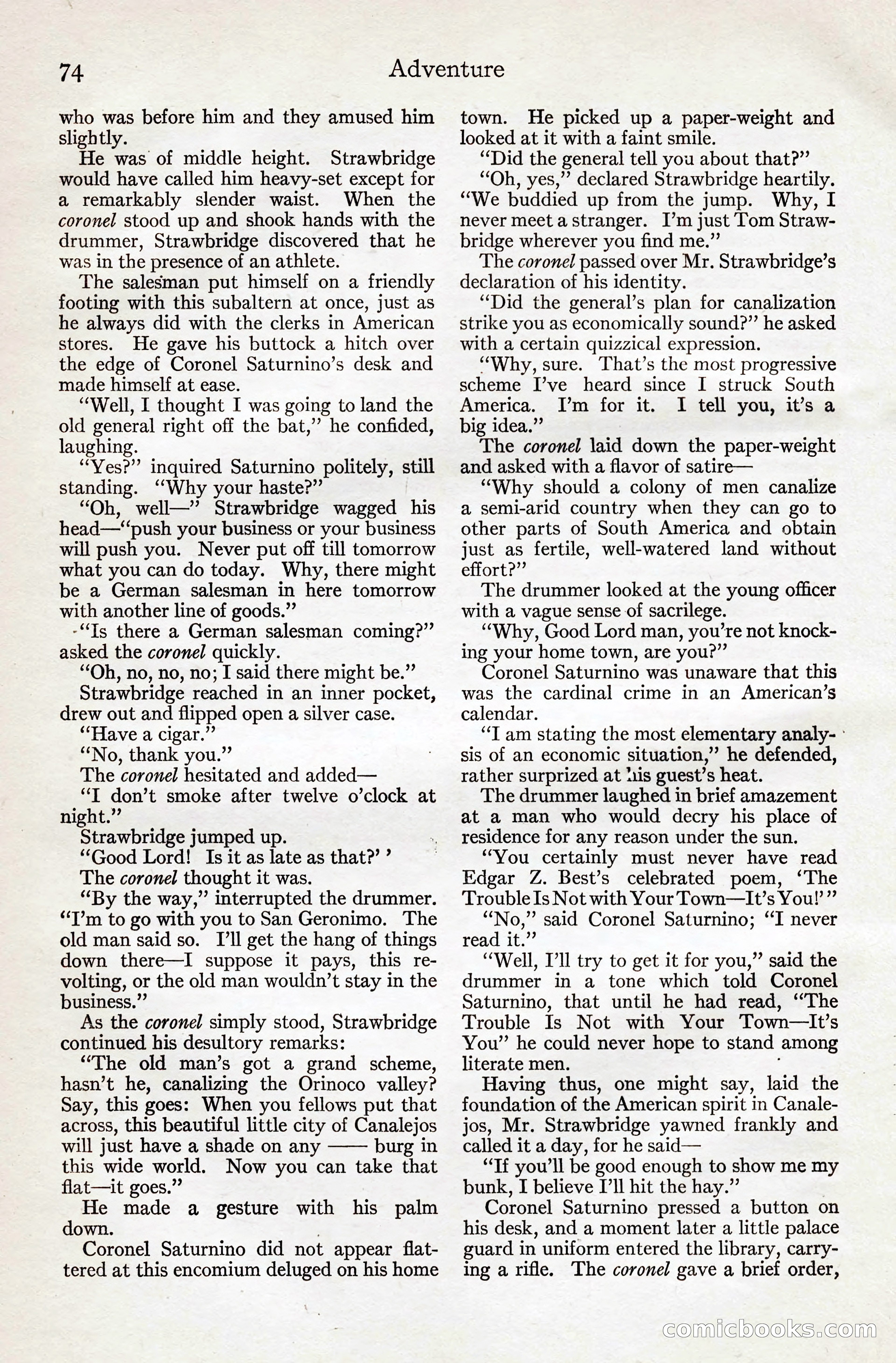 Adventure Magazine, August 20, 1923 — page 80 of 200