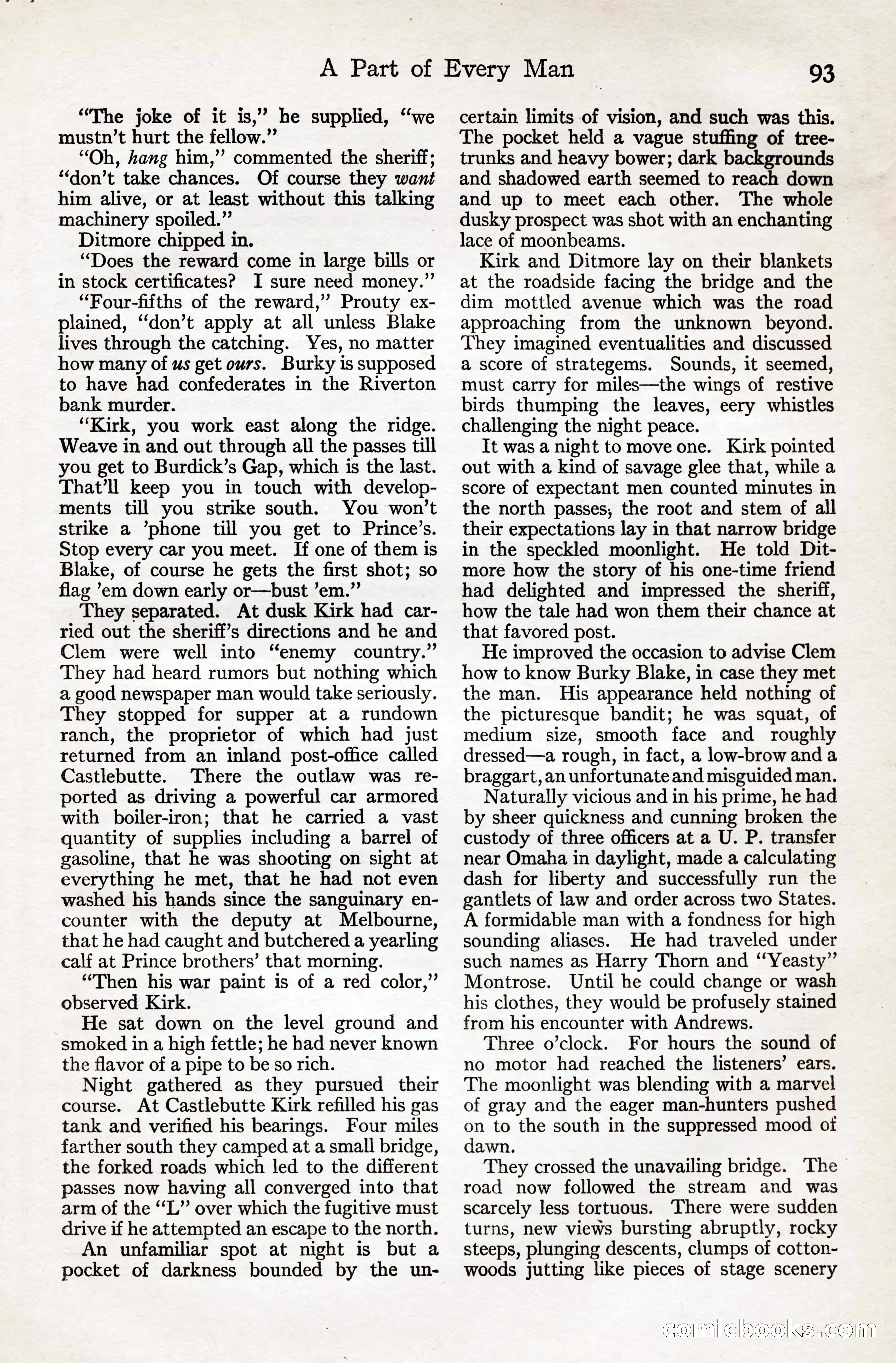 Adventure Magazine, August 20, 1923 — page 99 of 200