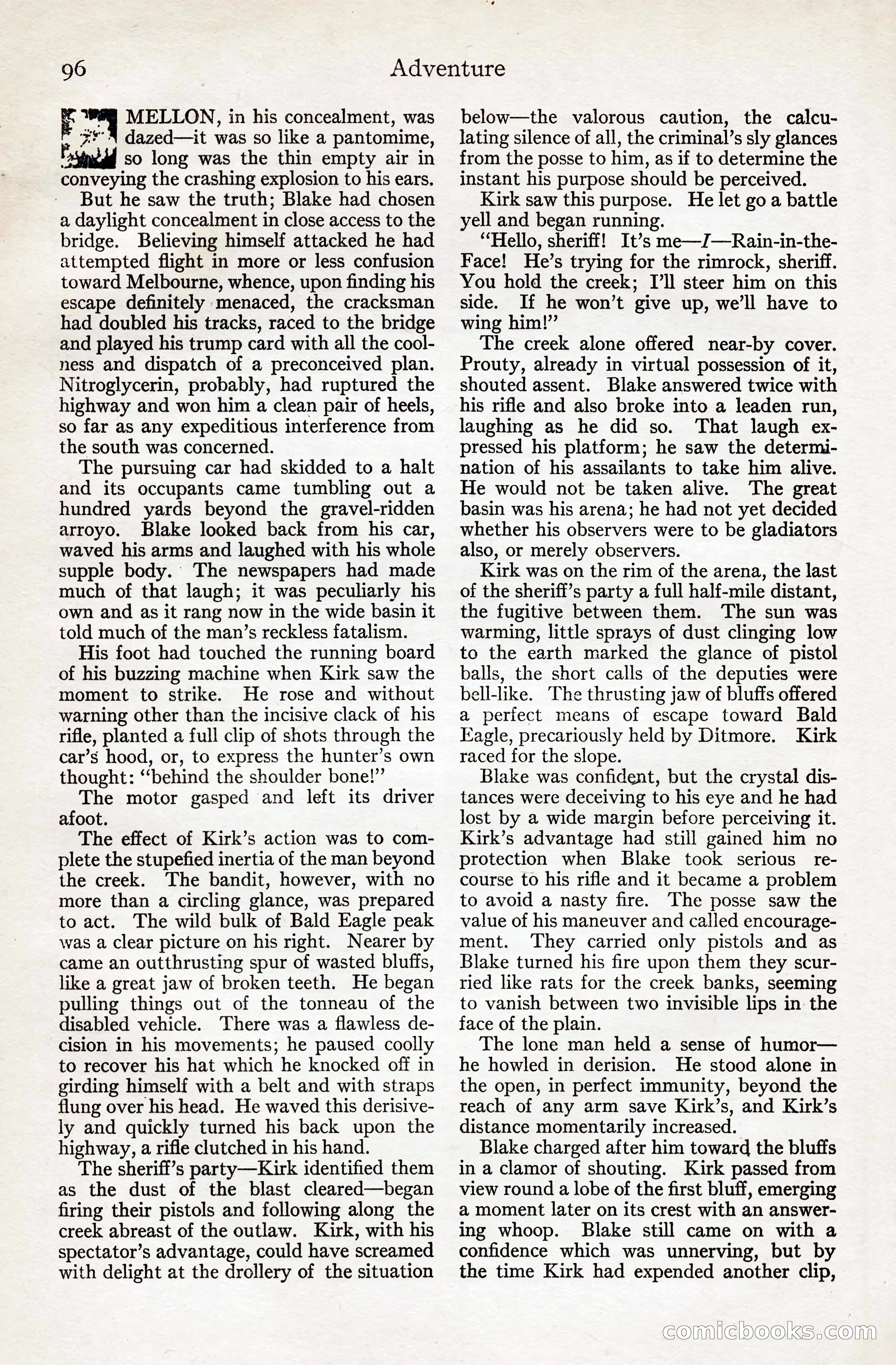 Adventure Magazine, August 20, 1923 — page 102 of 200