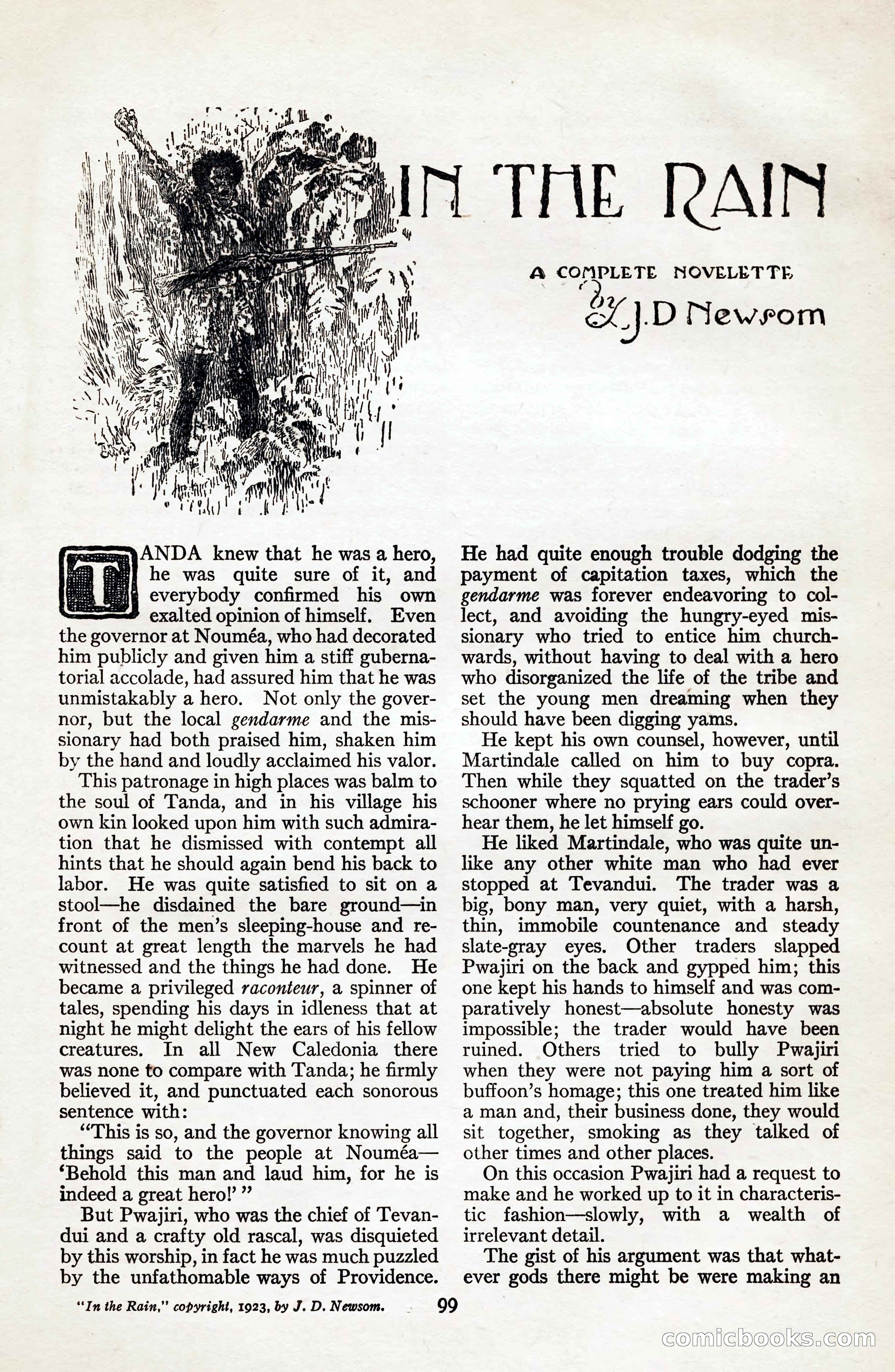 Adventure Magazine, August 20, 1923 — page 105 of 200