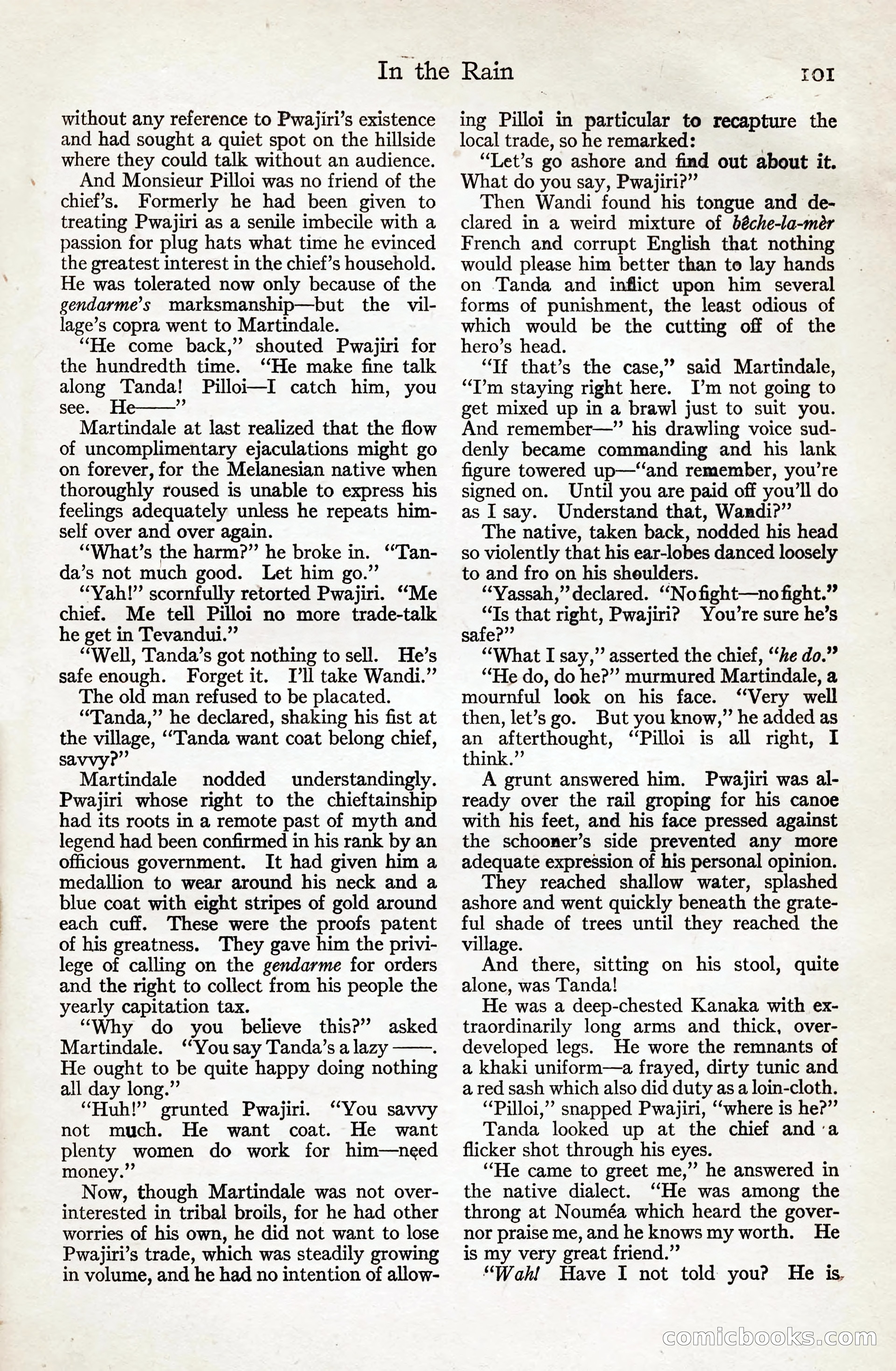 Adventure Magazine, August 20, 1923 — page 107 of 200