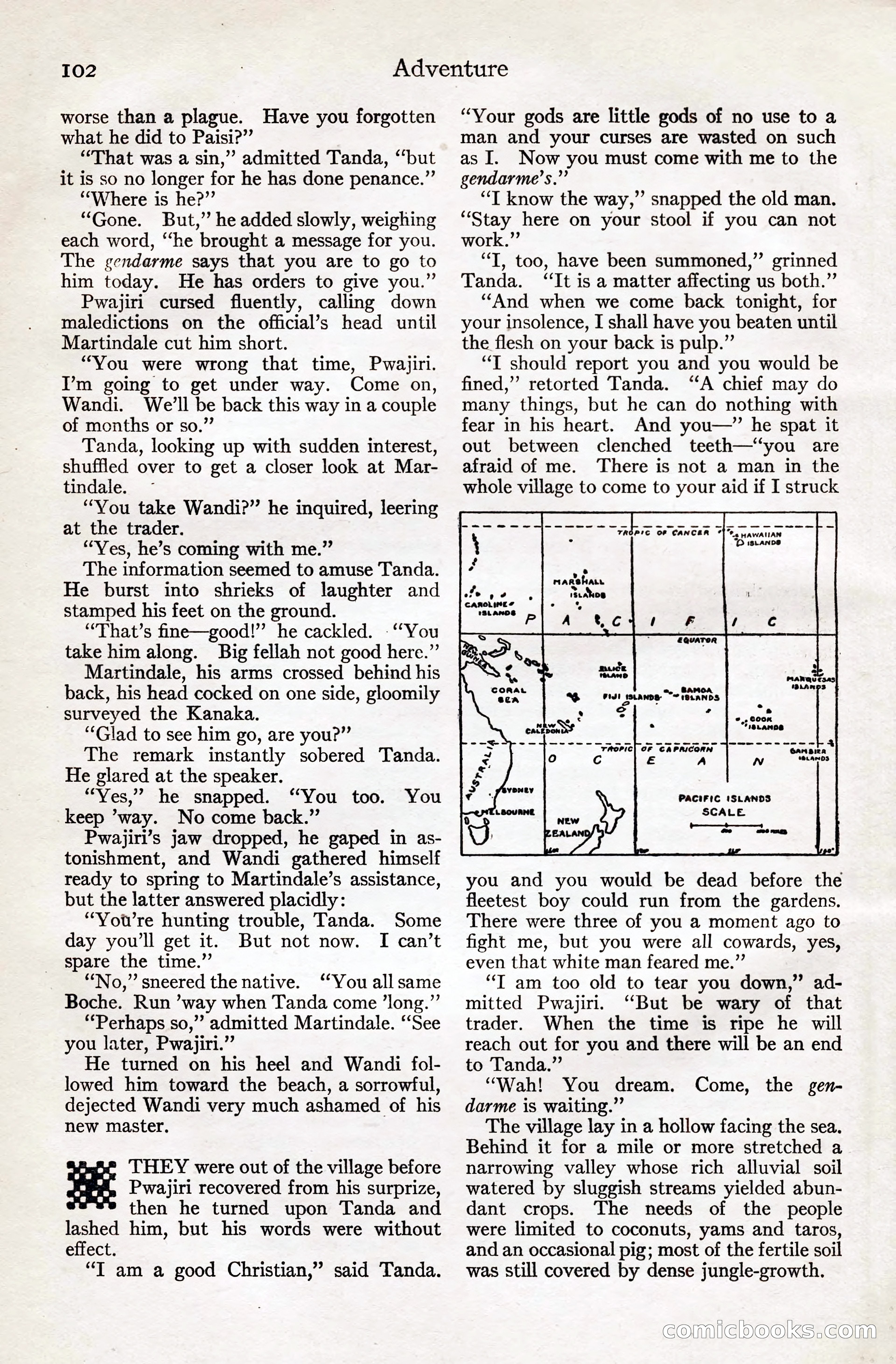 Adventure Magazine, August 20, 1923 — page 108 of 200