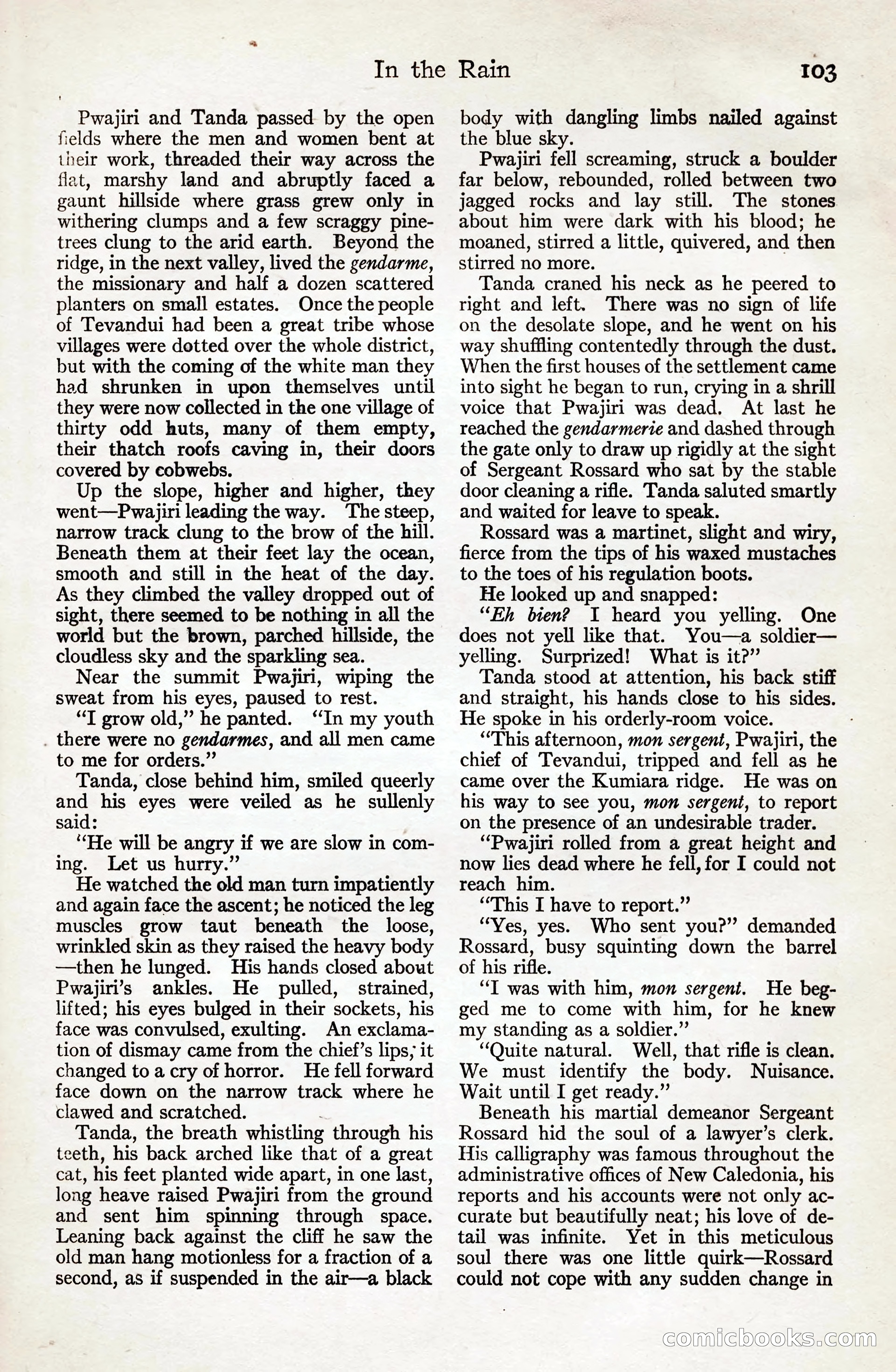 Adventure Magazine, August 20, 1923 — page 109 of 200