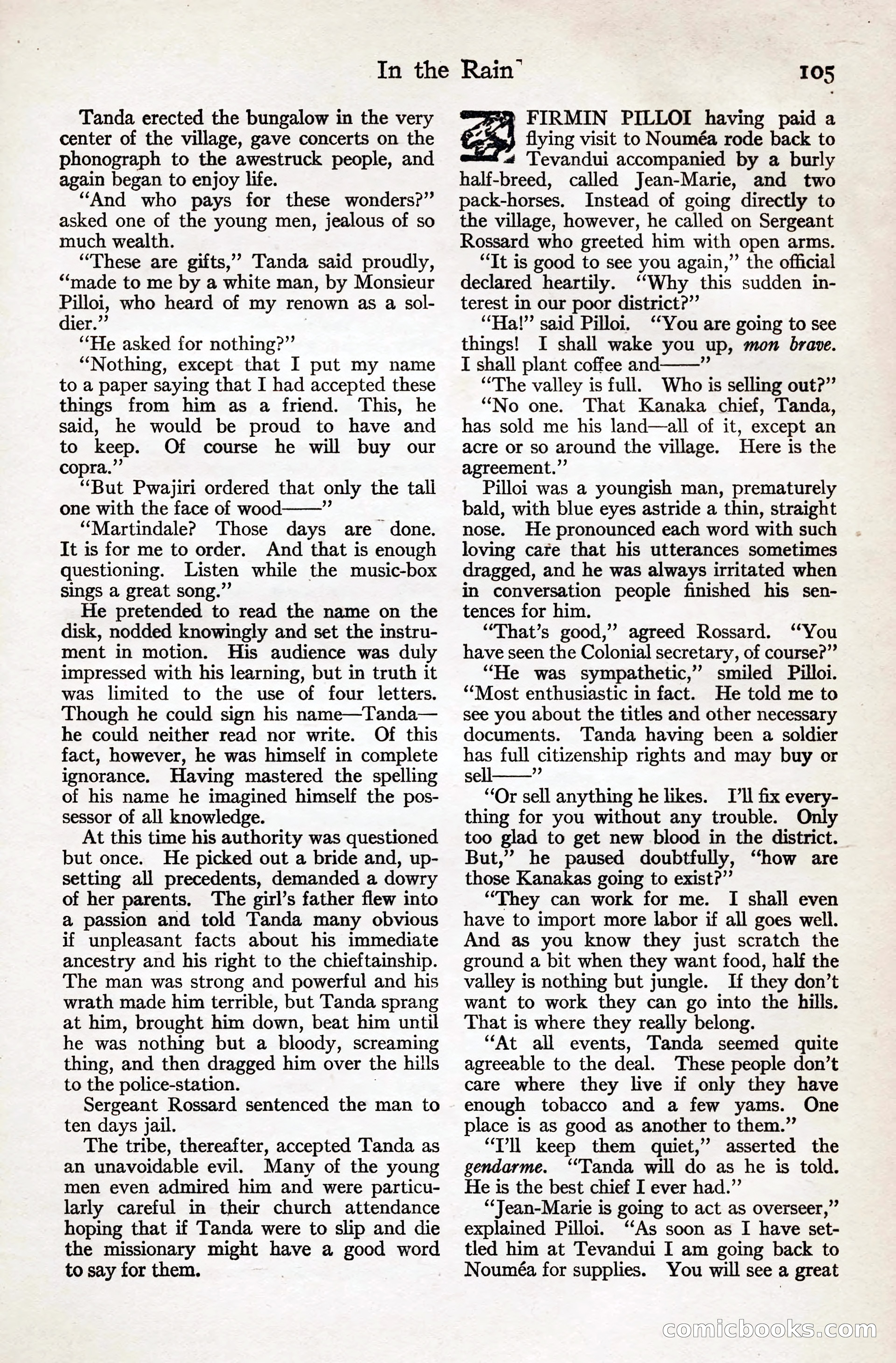 Adventure Magazine, August 20, 1923 — page 111 of 200