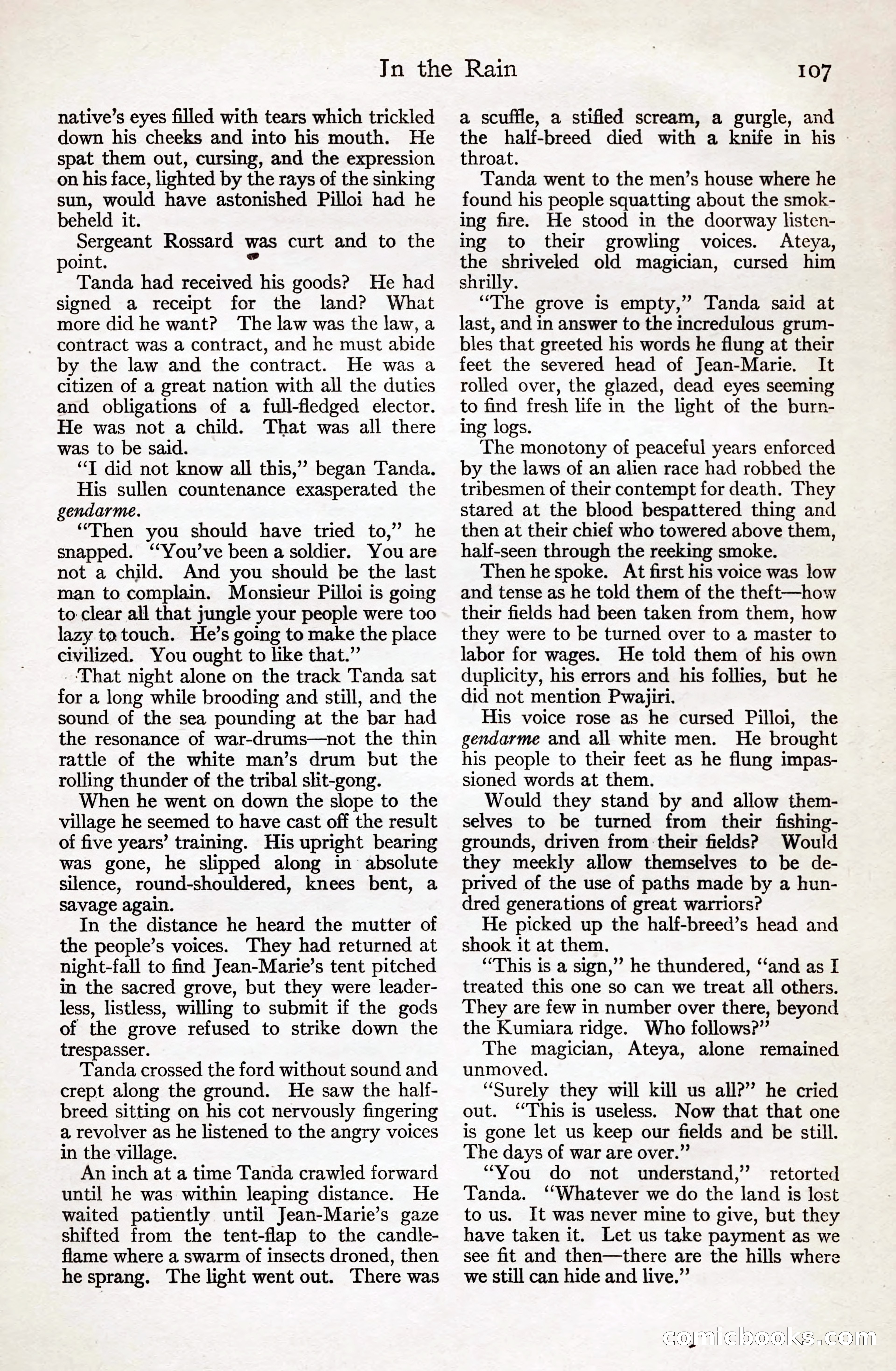 Adventure Magazine, August 20, 1923 — page 113 of 200