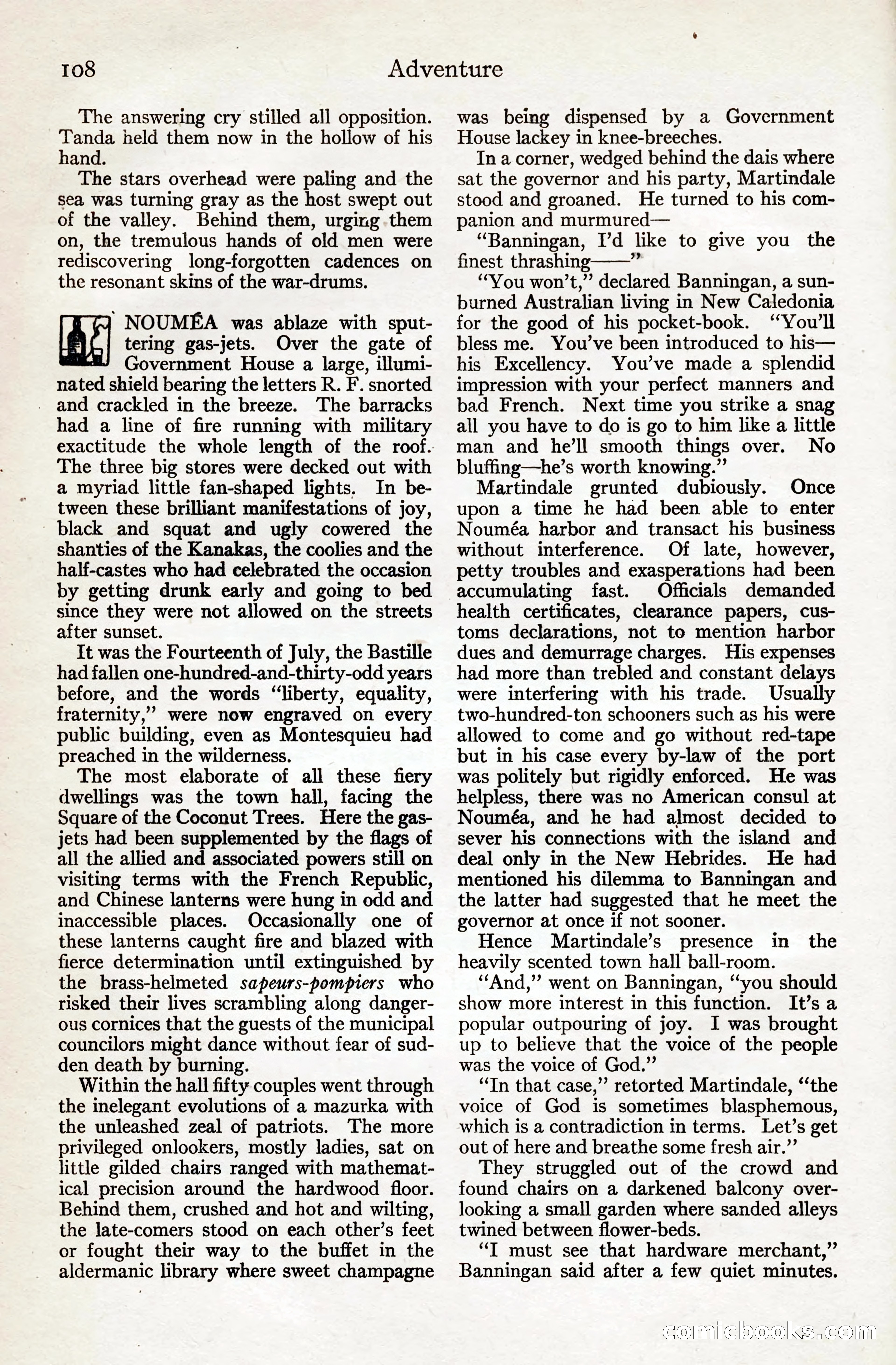 Adventure Magazine, August 20, 1923 — page 114 of 200