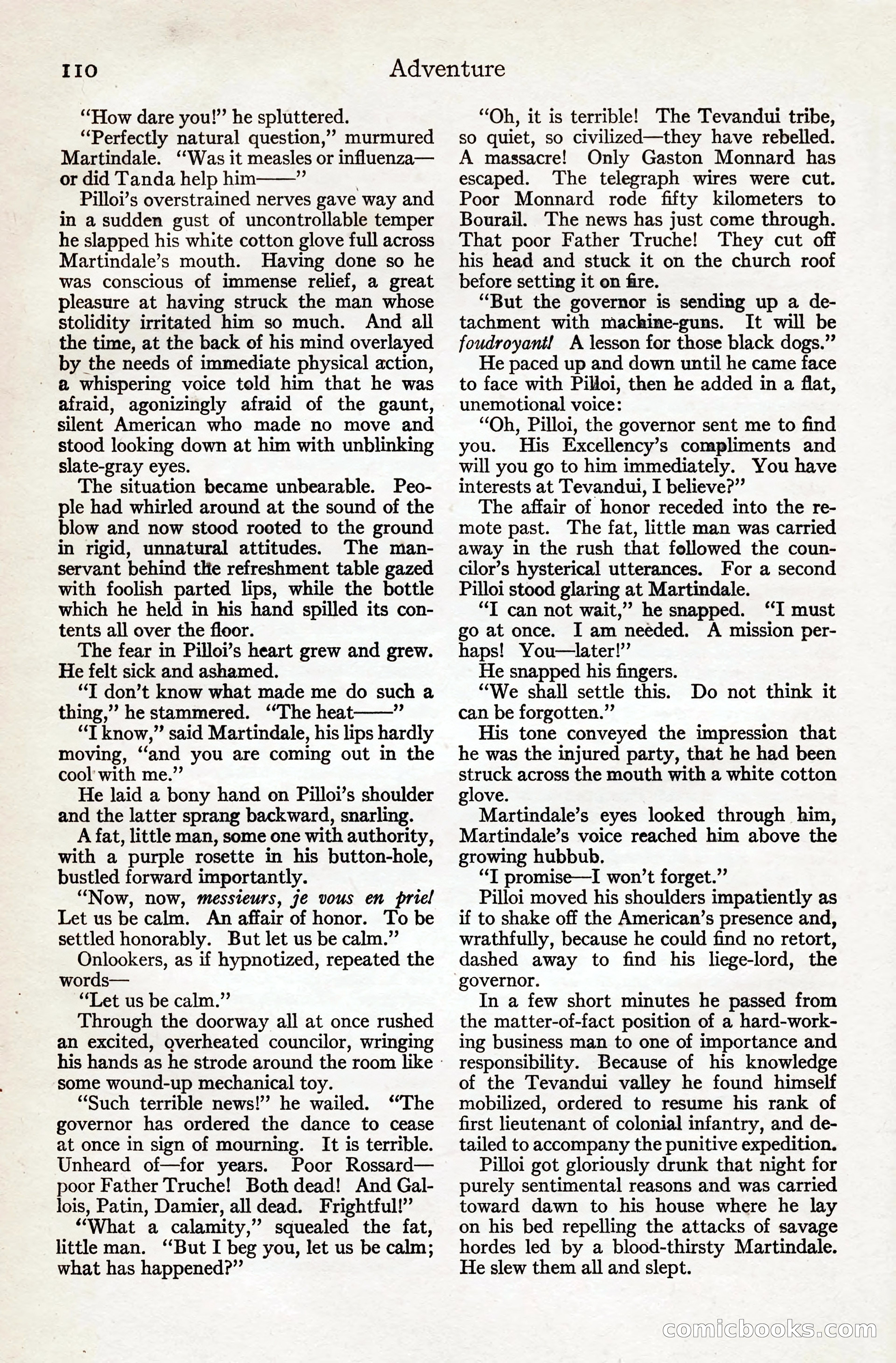 Adventure Magazine, August 20, 1923 — page 116 of 200
