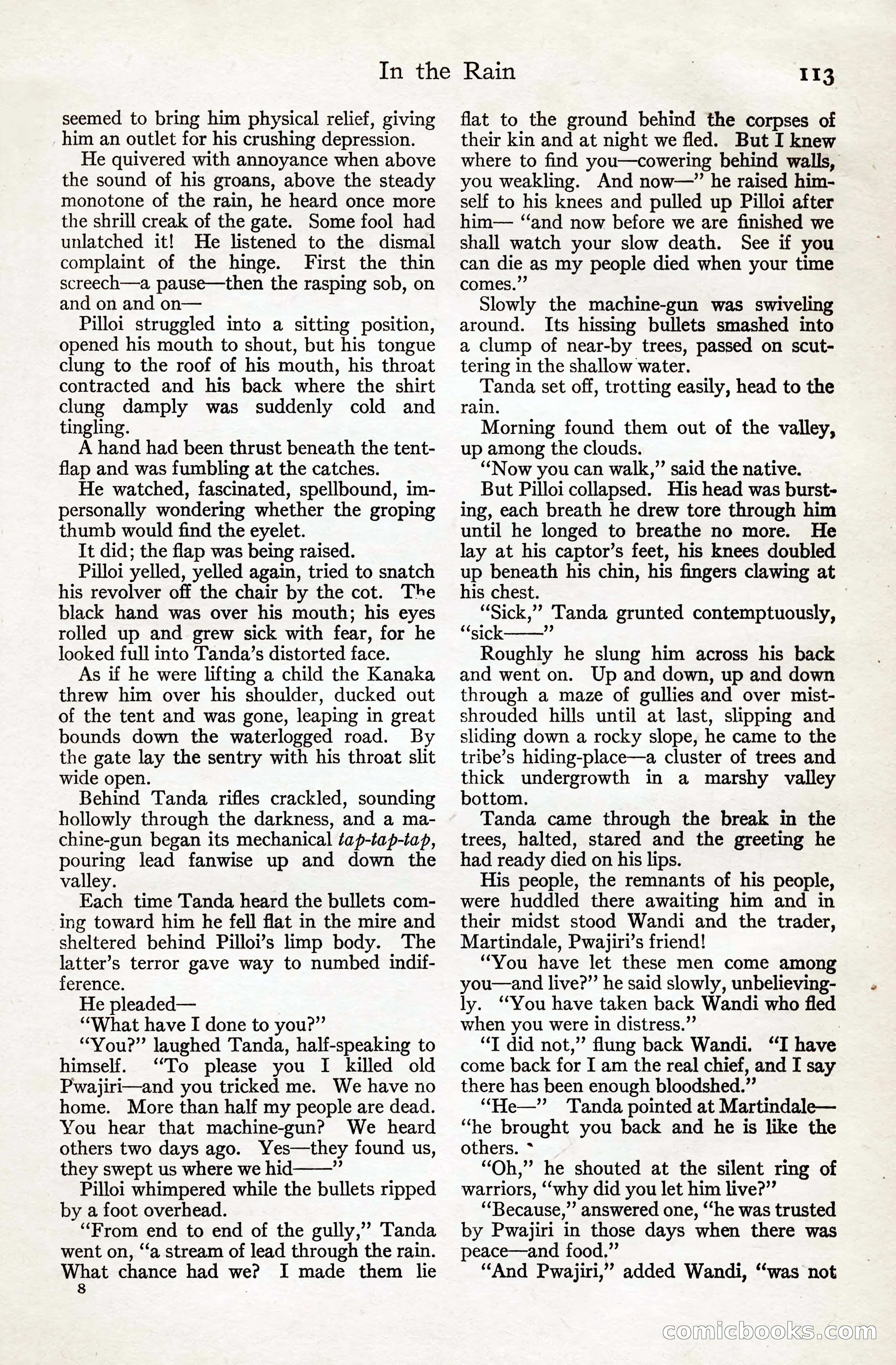 Adventure Magazine, August 20, 1923 — page 119 of 200
