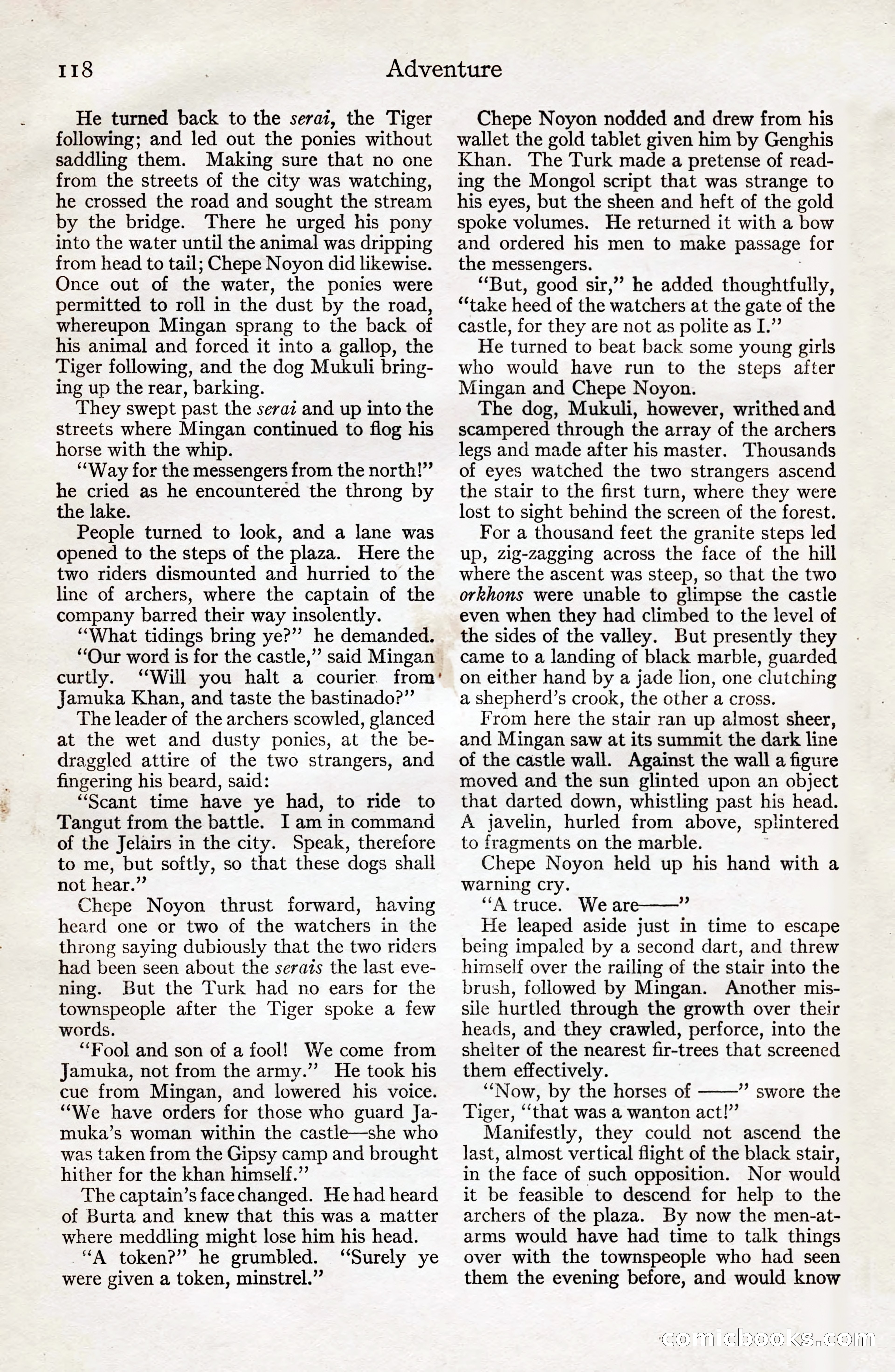 Adventure Magazine, August 20, 1923 — page 124 of 200