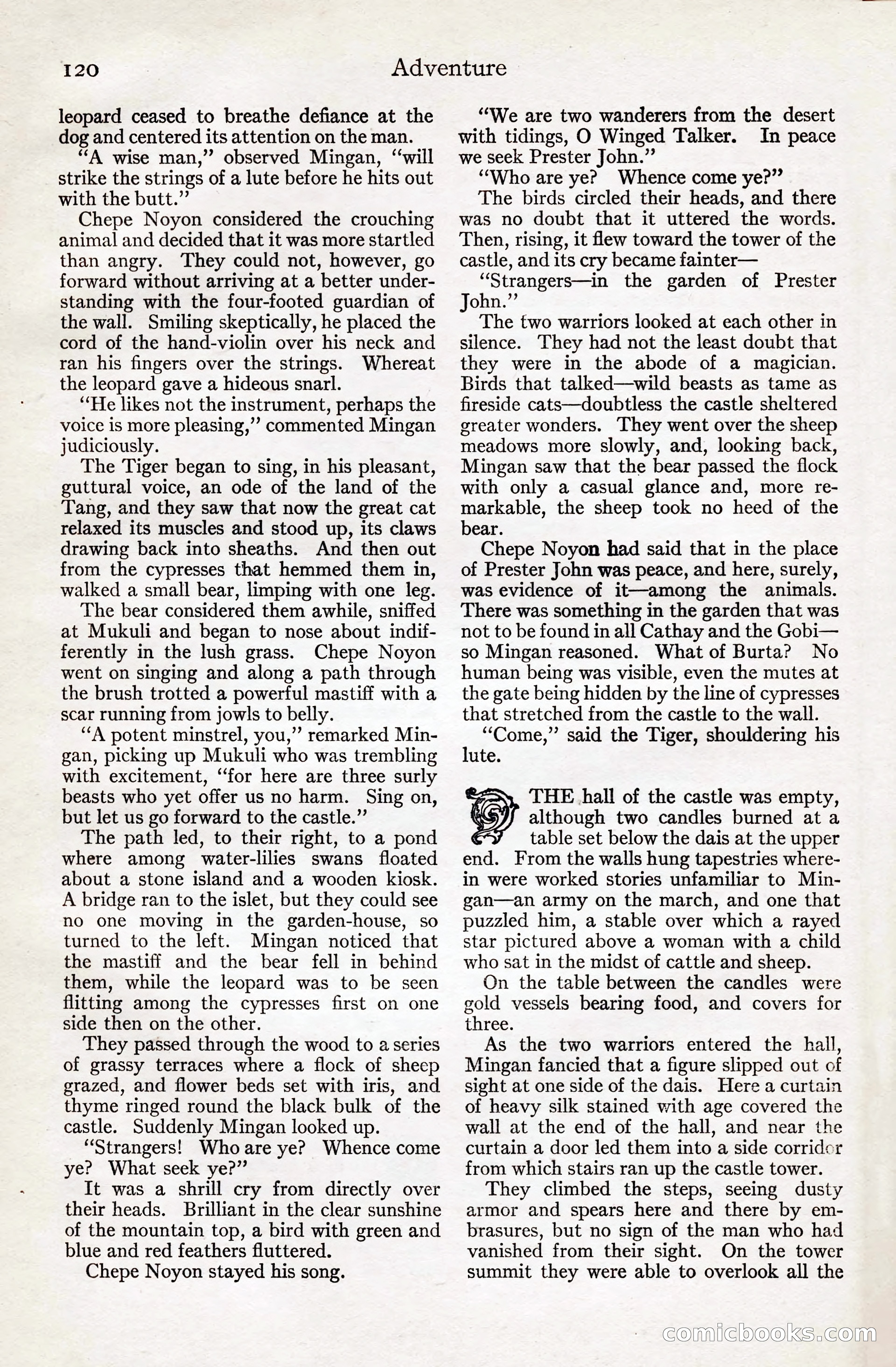 Adventure Magazine, August 20, 1923 — page 126 of 200