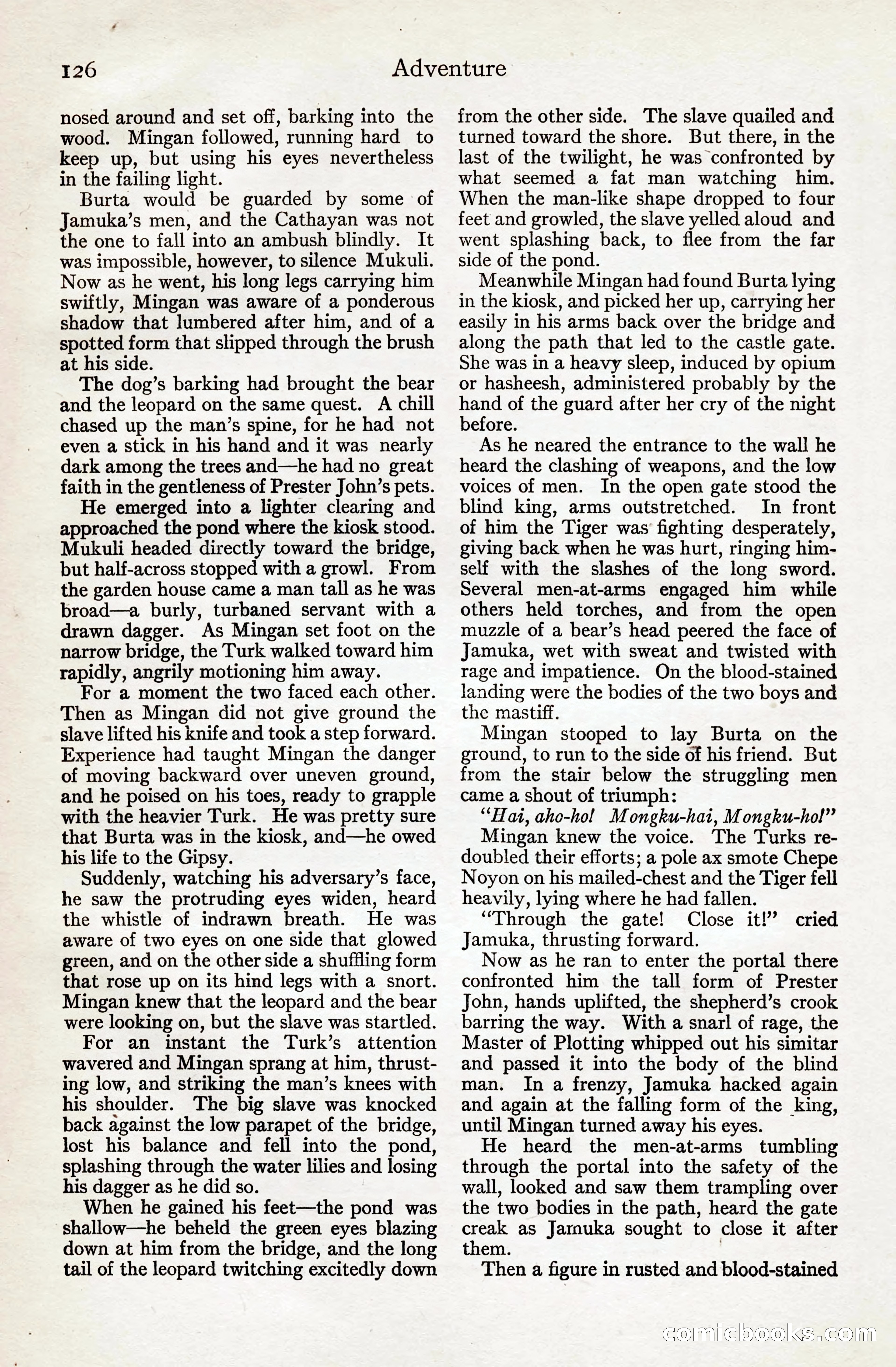Adventure Magazine, August 20, 1923 — page 132 of 200