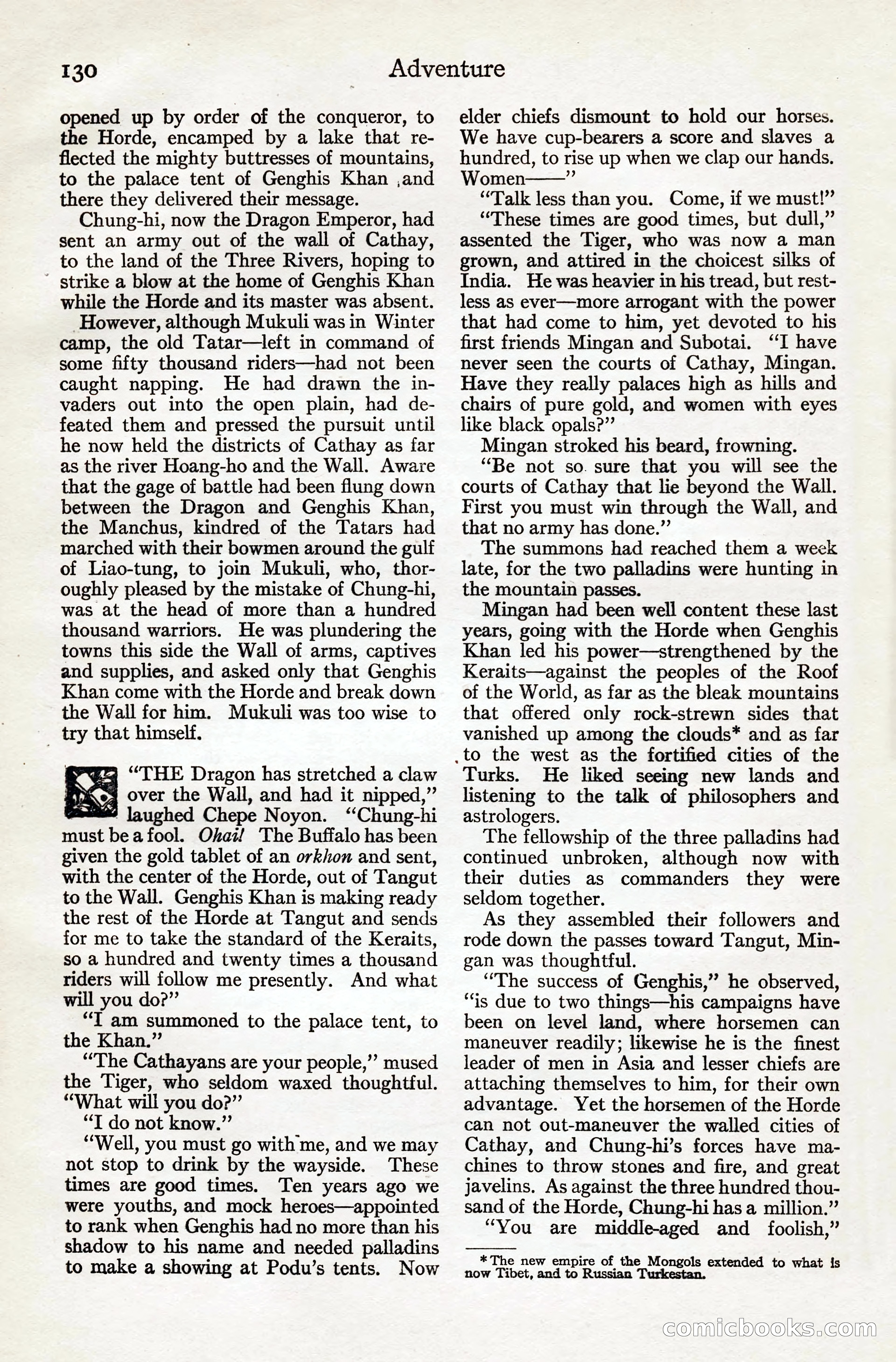Adventure Magazine, August 20, 1923 — page 136 of 200