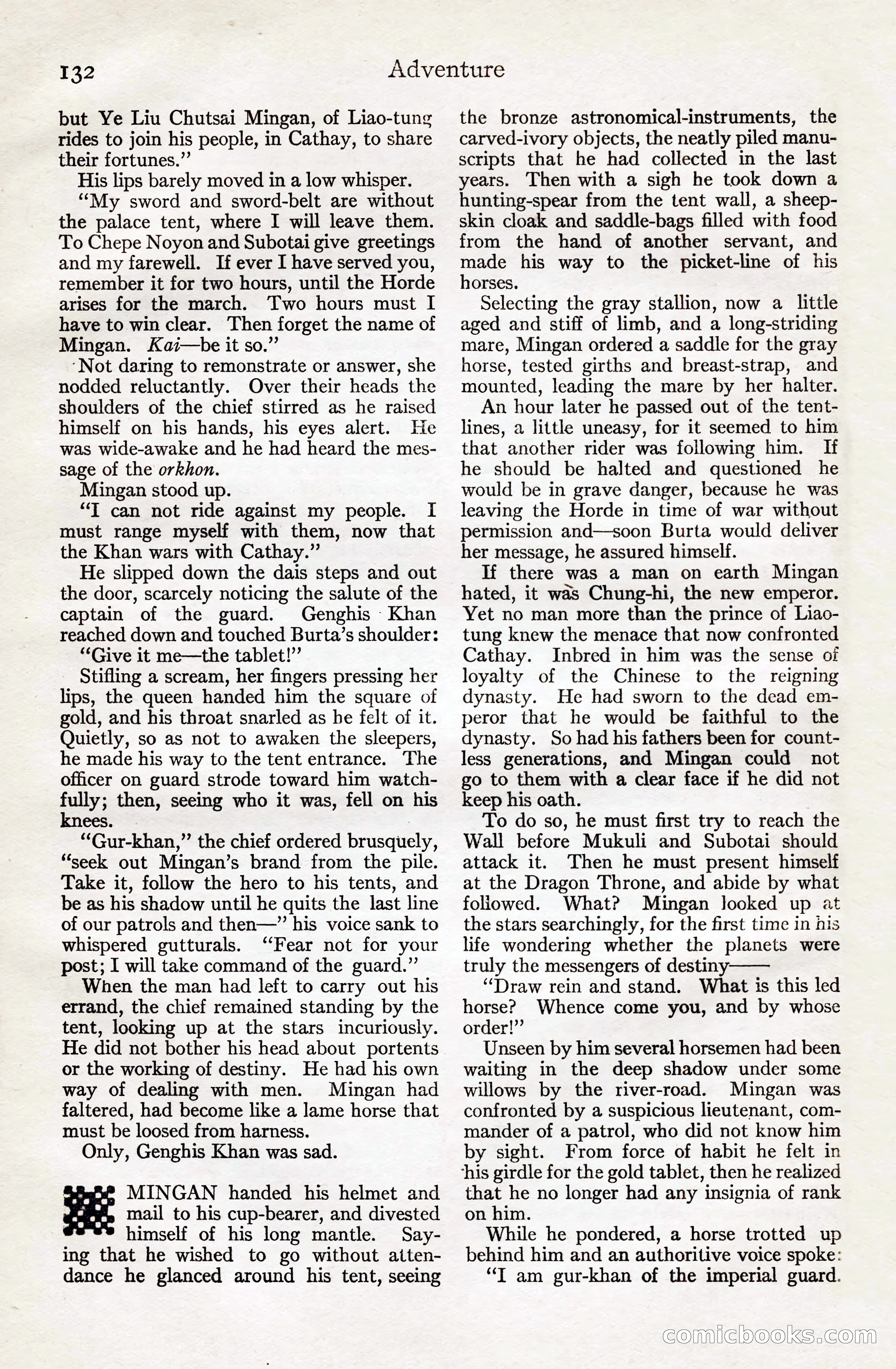 Adventure Magazine, August 20, 1923 — page 138 of 200