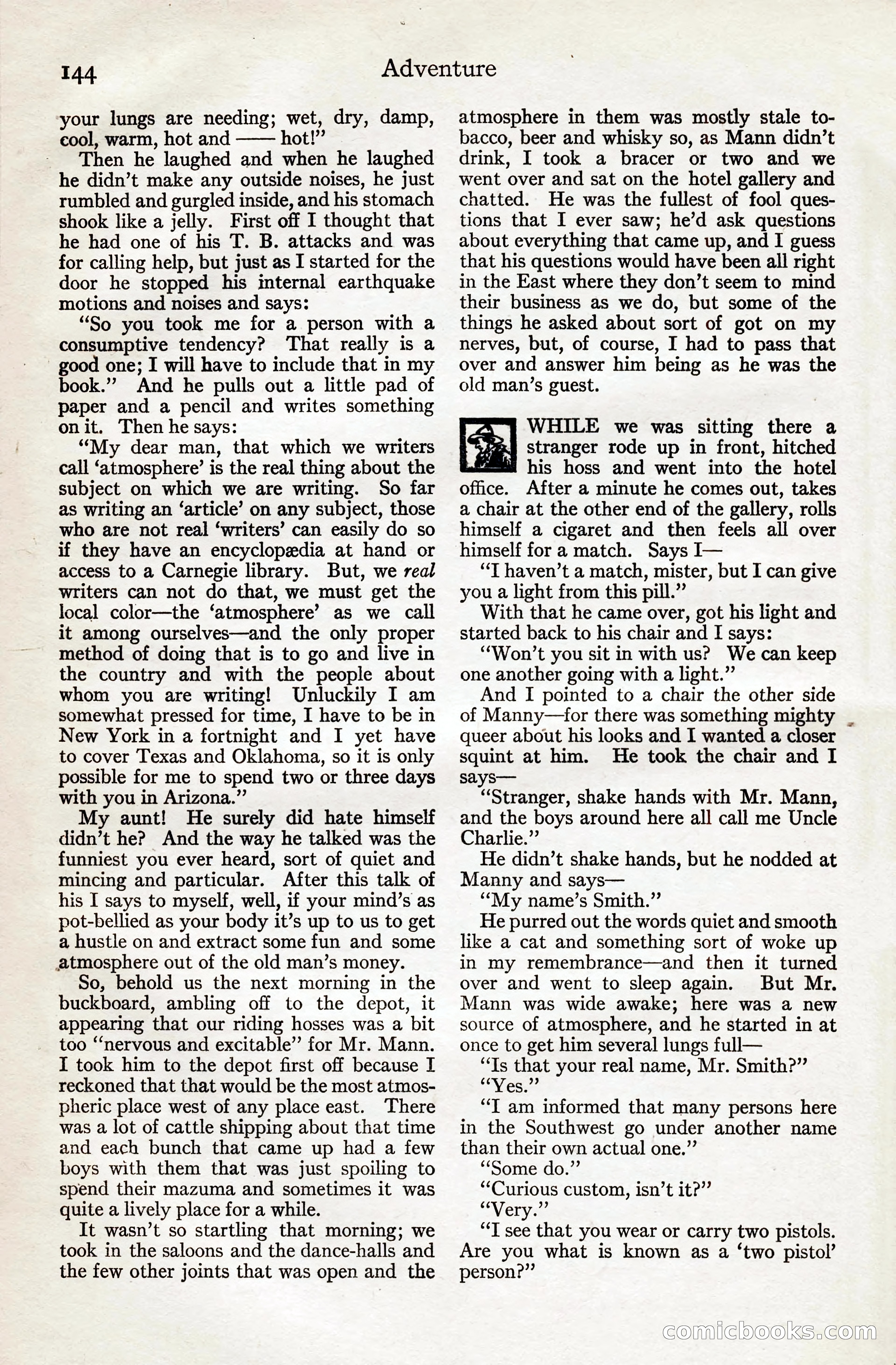 Adventure Magazine, August 20, 1923 — page 150 of 200