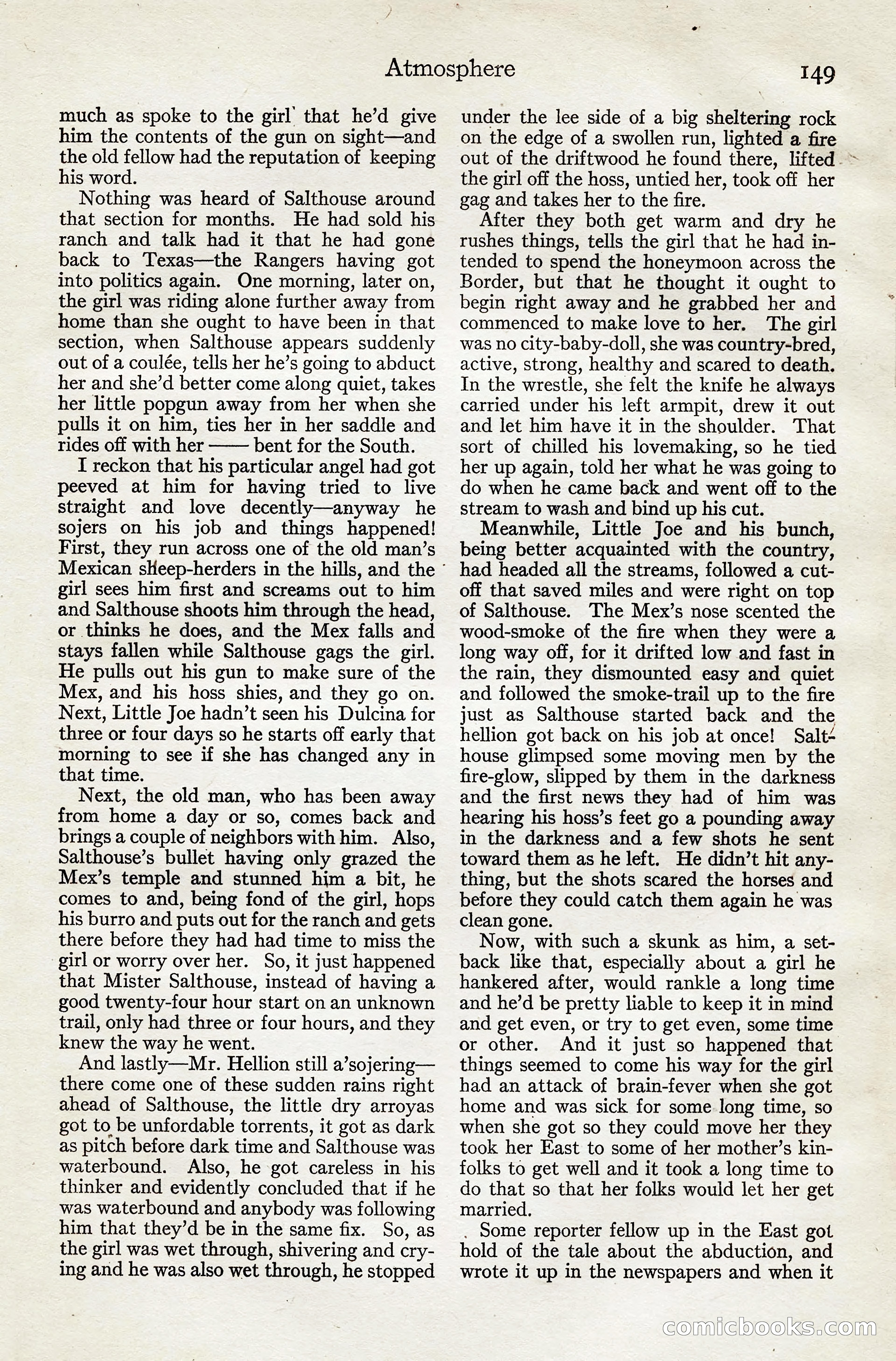 Adventure Magazine, August 20, 1923 — page 155 of 200