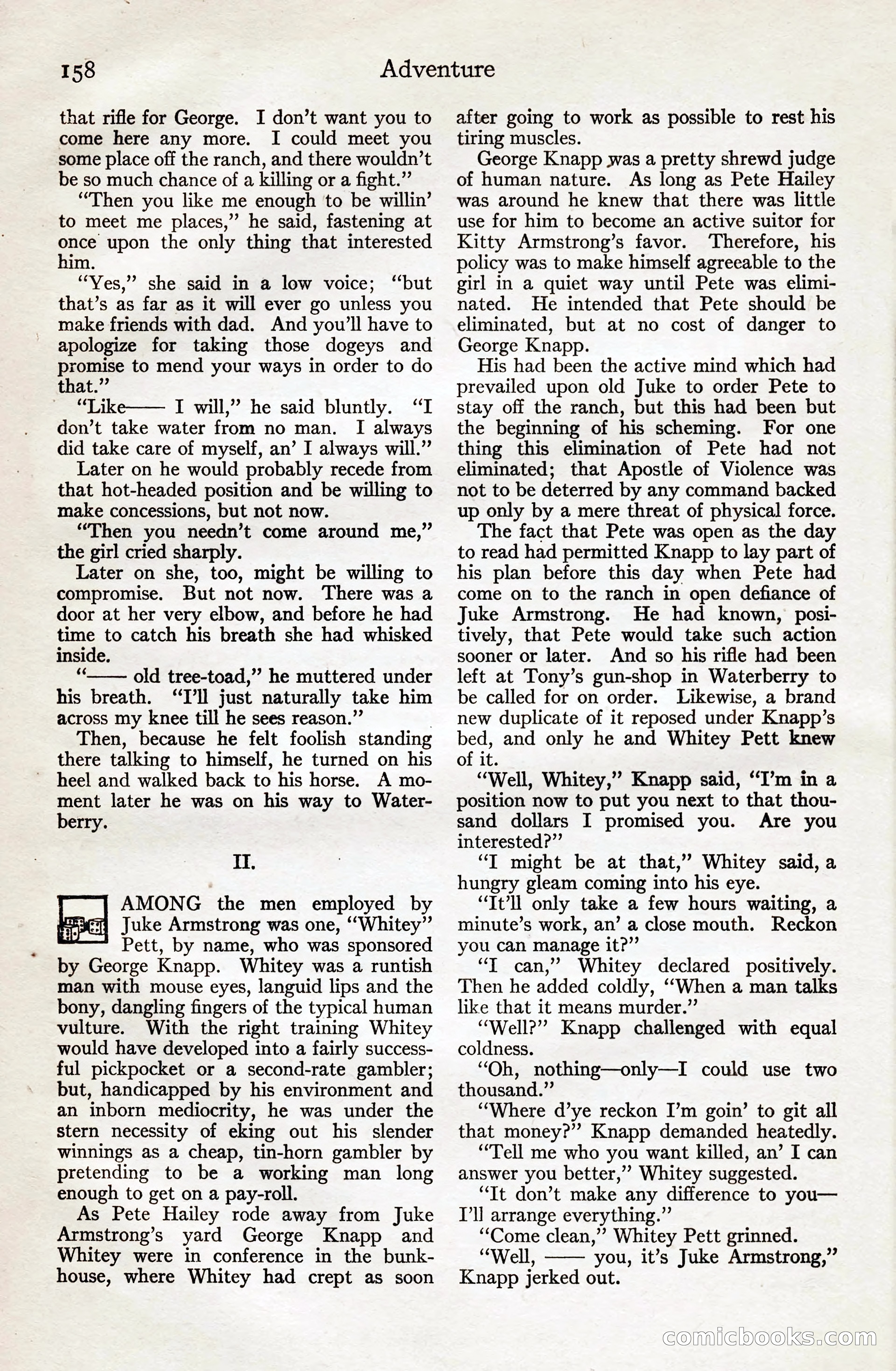 Adventure Magazine, August 20, 1923 — page 164 of 200
