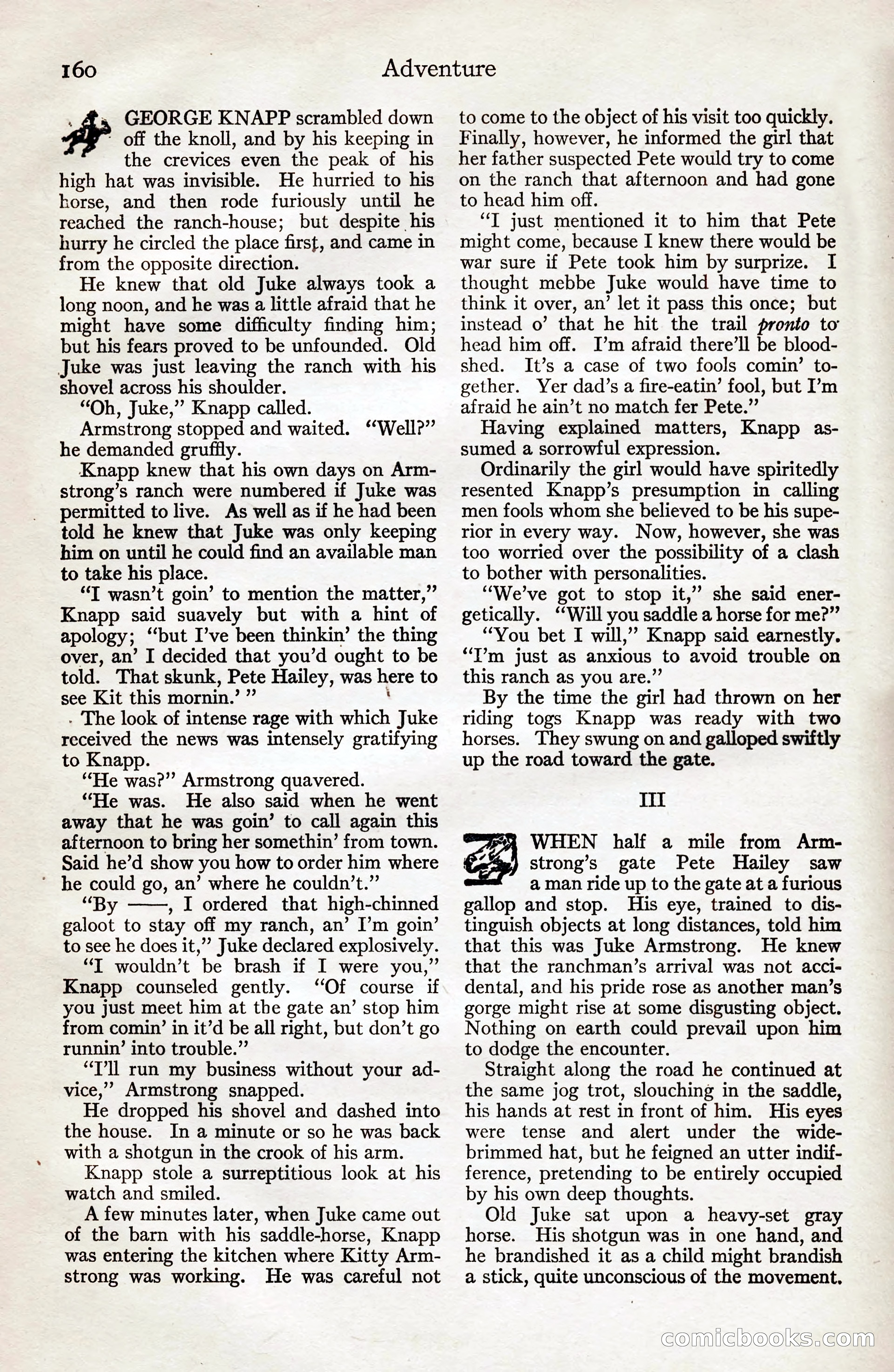 Adventure Magazine, August 20, 1923 — page 166 of 200