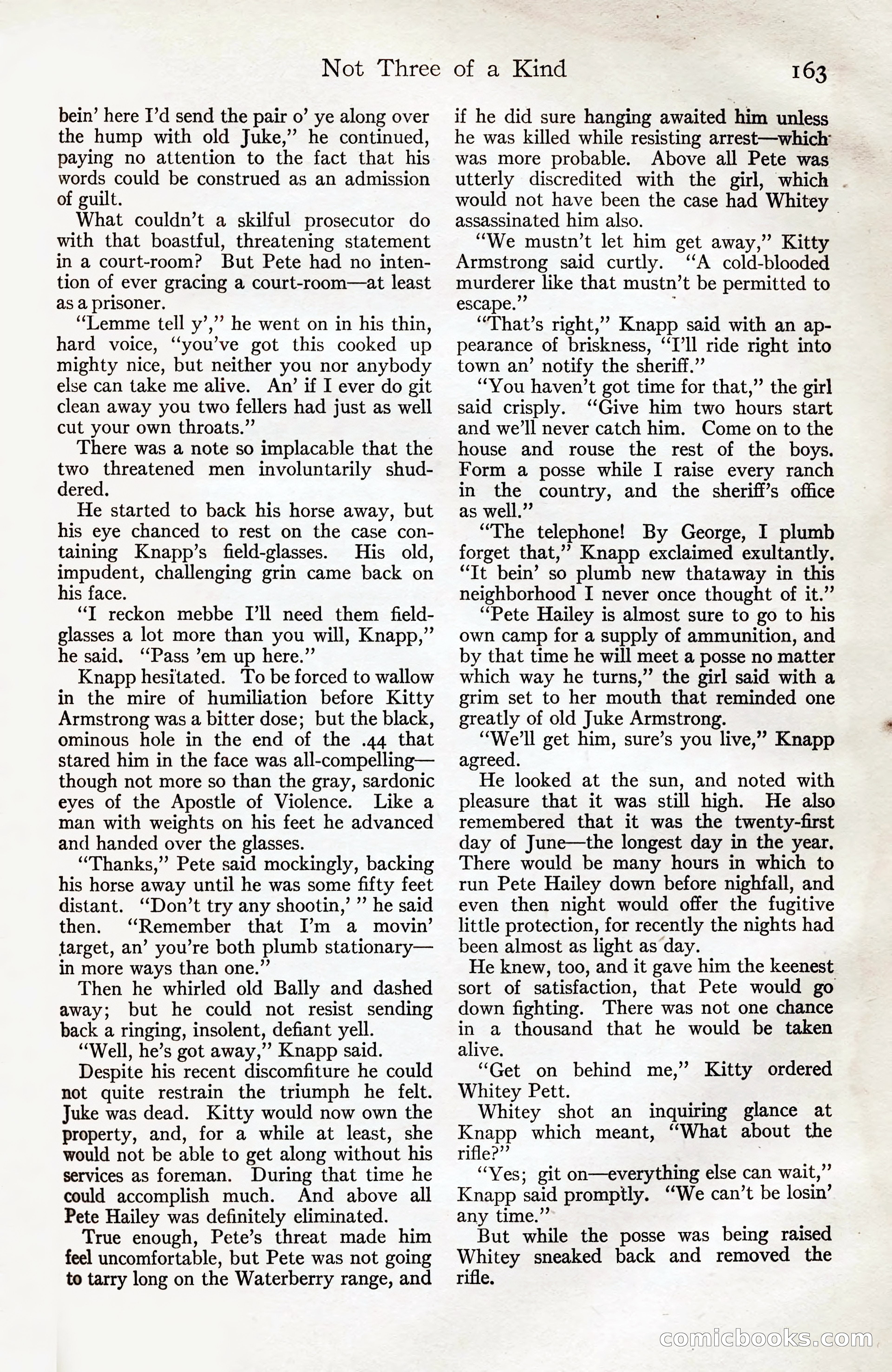 Adventure Magazine, August 20, 1923 — page 169 of 200