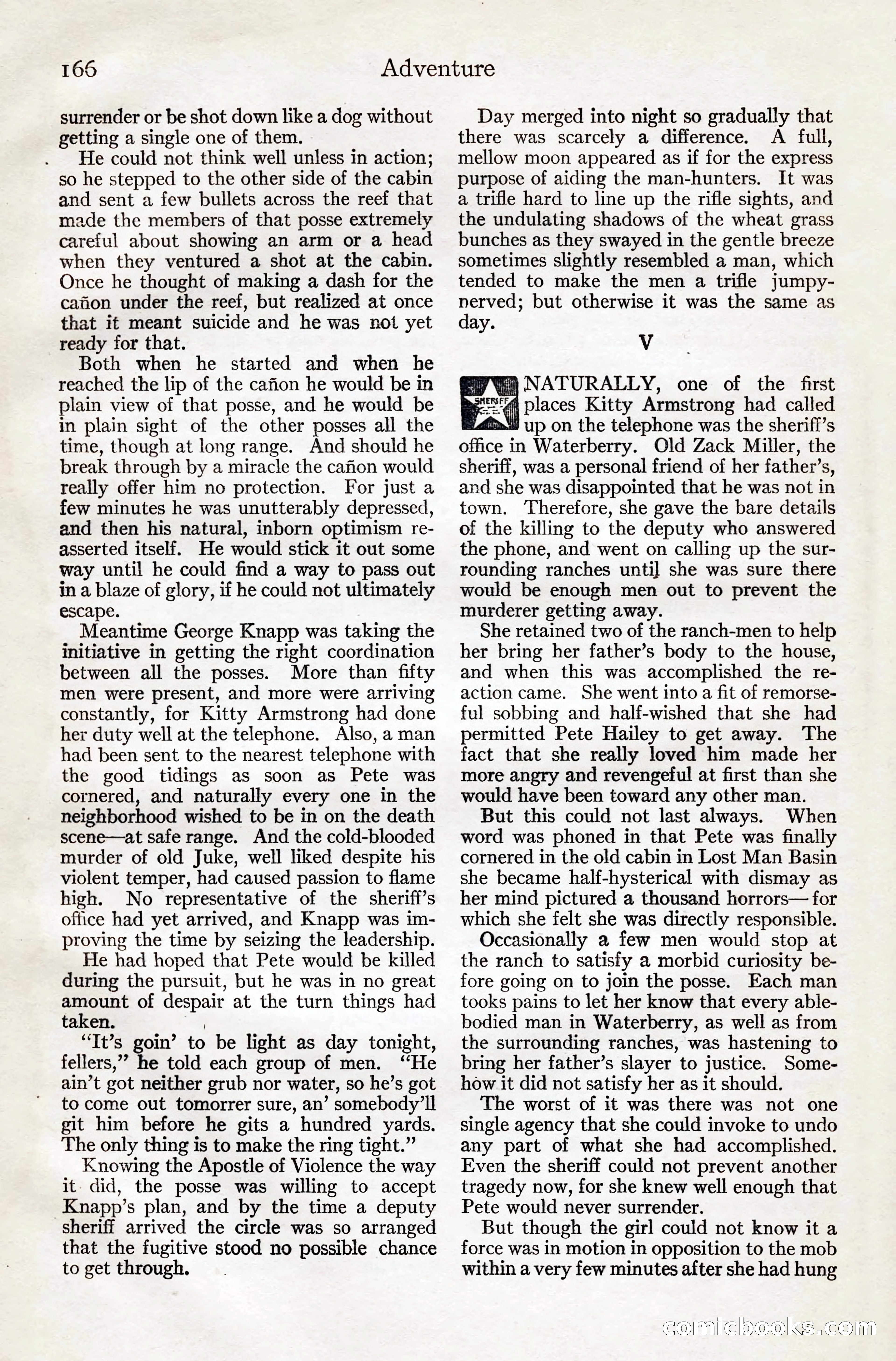 Adventure Magazine, August 20, 1923 — page 172 of 200